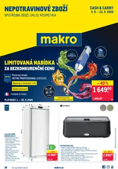 Náhled letáku Makro leták - Nepotravinové zboží od 09.09.2026