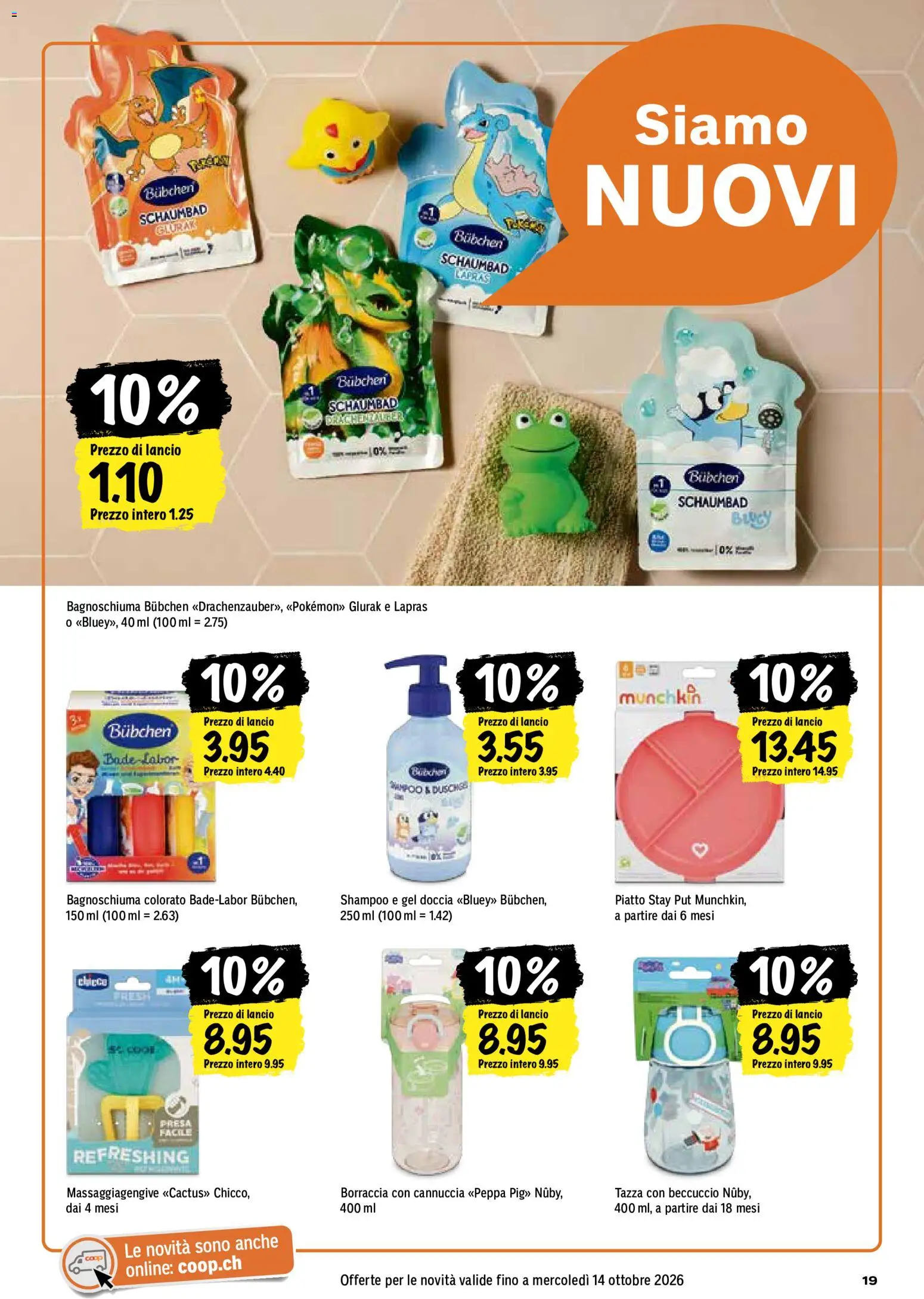 Coop aktionen IT – gültig ab 08.10.2026 | Seite: 19 | Produkte: Dusche, Duft, Shampoo, Shower Gel