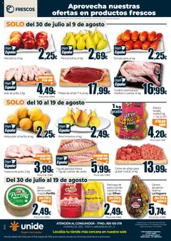 Vista previa Unide folleto válido desde el 30/07/2026 | Página: 4 | Productos: Jamón, Jamón cocido, Jugo, Φίλτρο καφέ