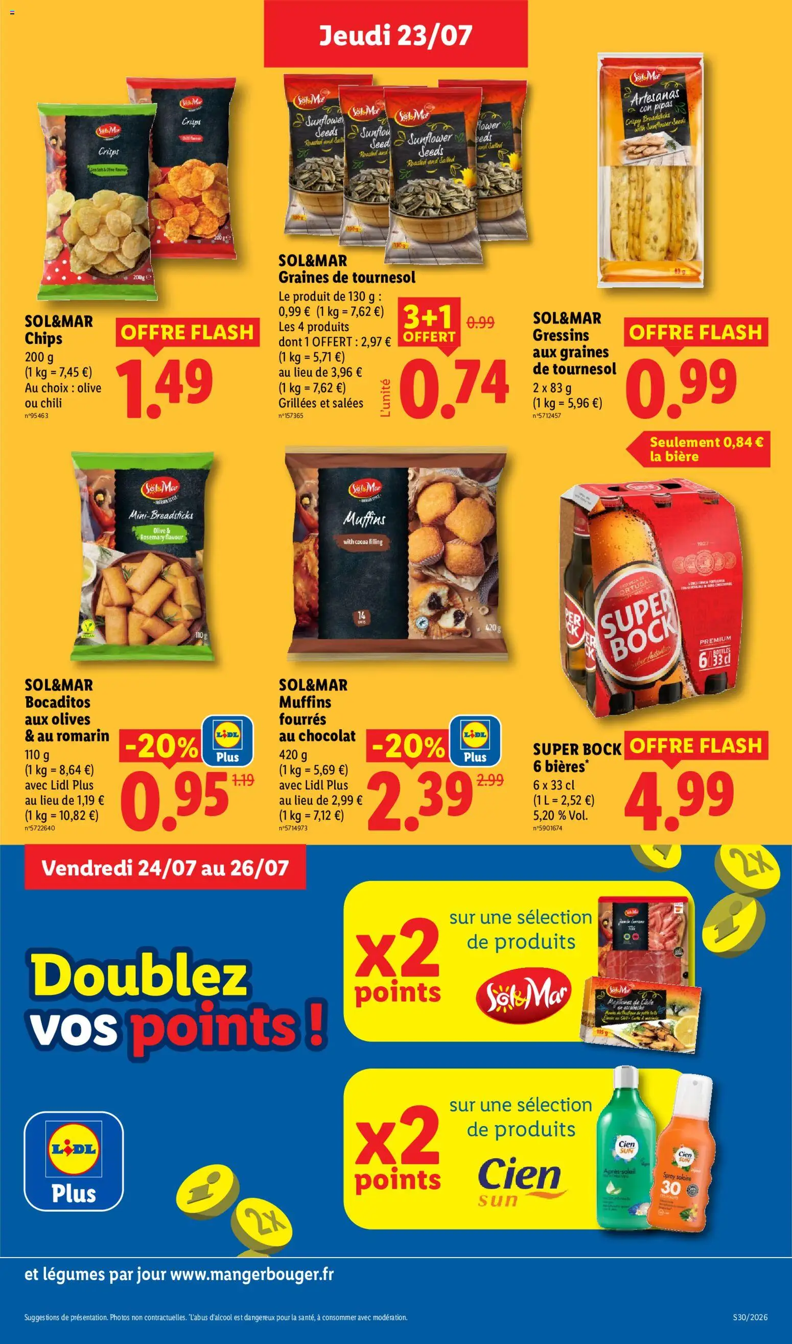 {H1} | Page: 25 | Produits: Muffins, Olives, Bière, Chips