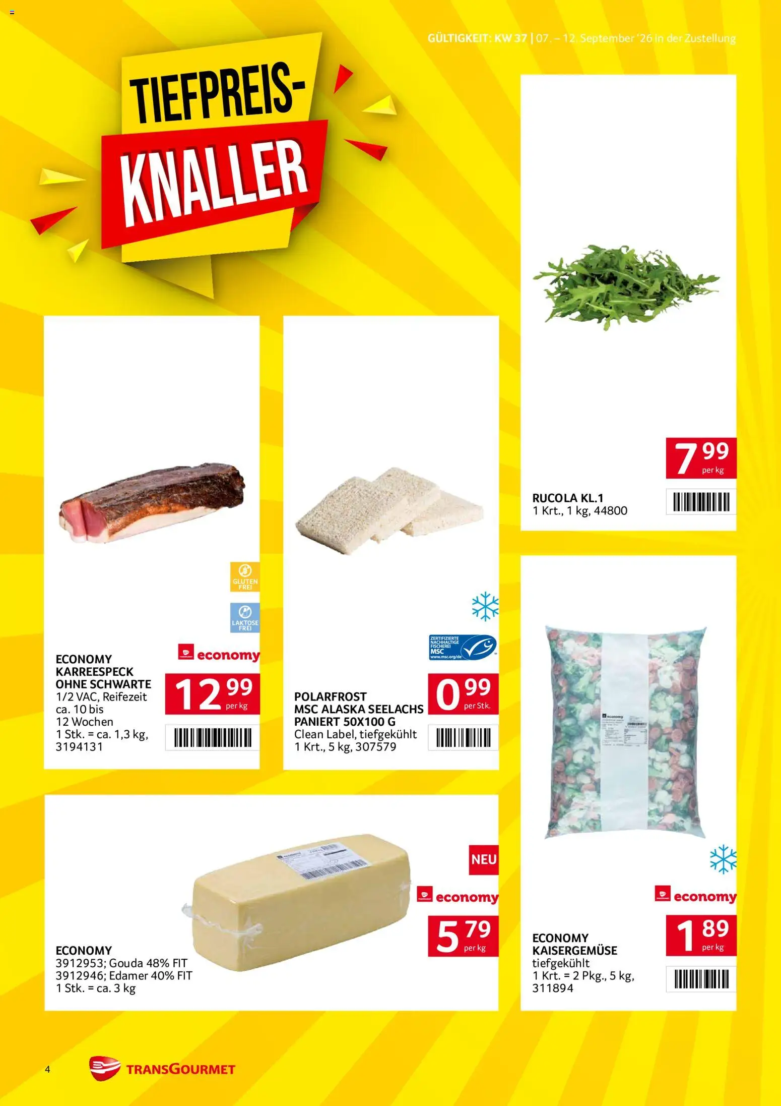 Transgourmet Zustellaktion - Broschüre gültig ab 07.09.2026 | Seite: 4