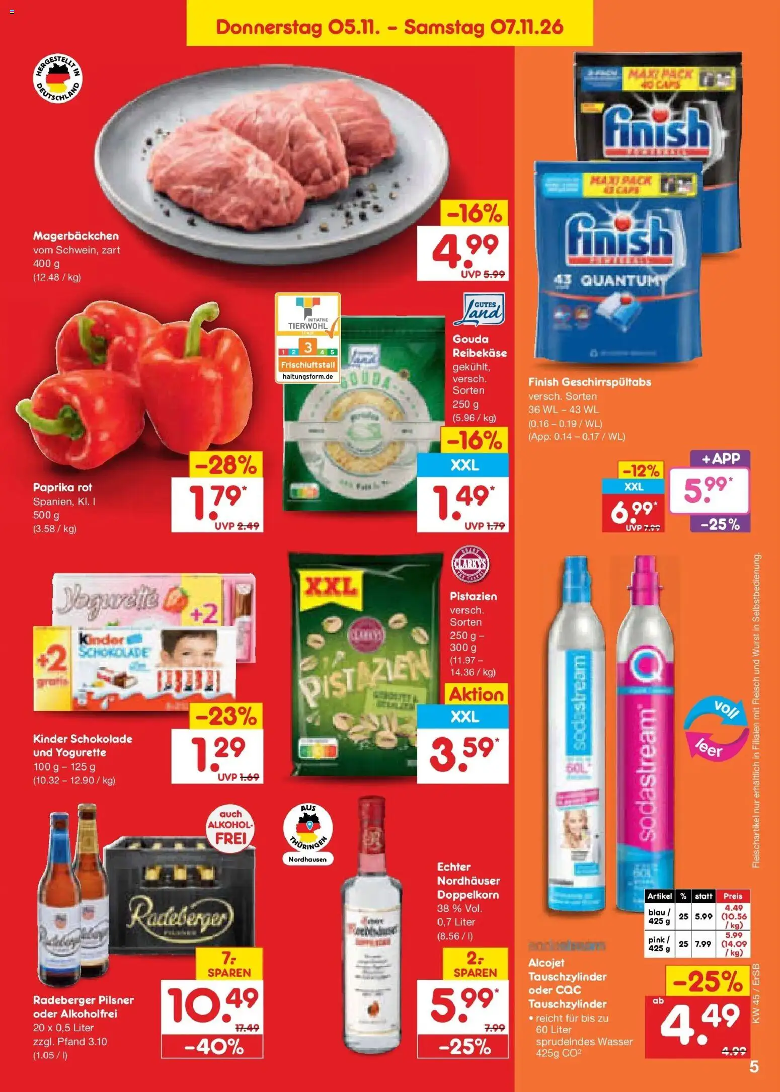 Netto Marken-Discount Prospekt Naumburg – gültig ab 02.11.2026 | Seite: 59 | Produkte: Yogurette, Gouda, Alkohol, Reibekase