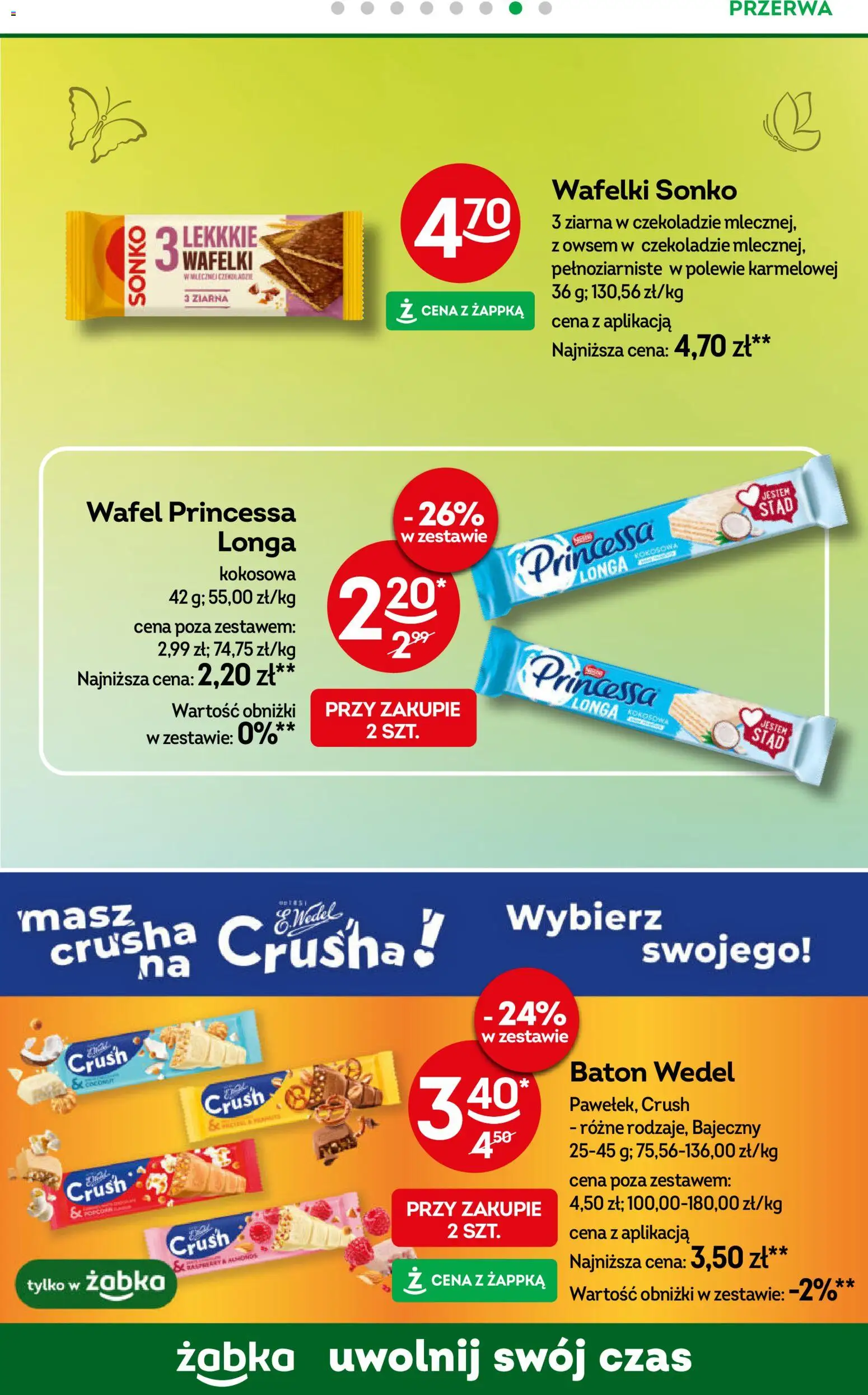 Żabka gazetka od 08.04.2026 | Strona: 66 | Produkty: Słodycze, Baton