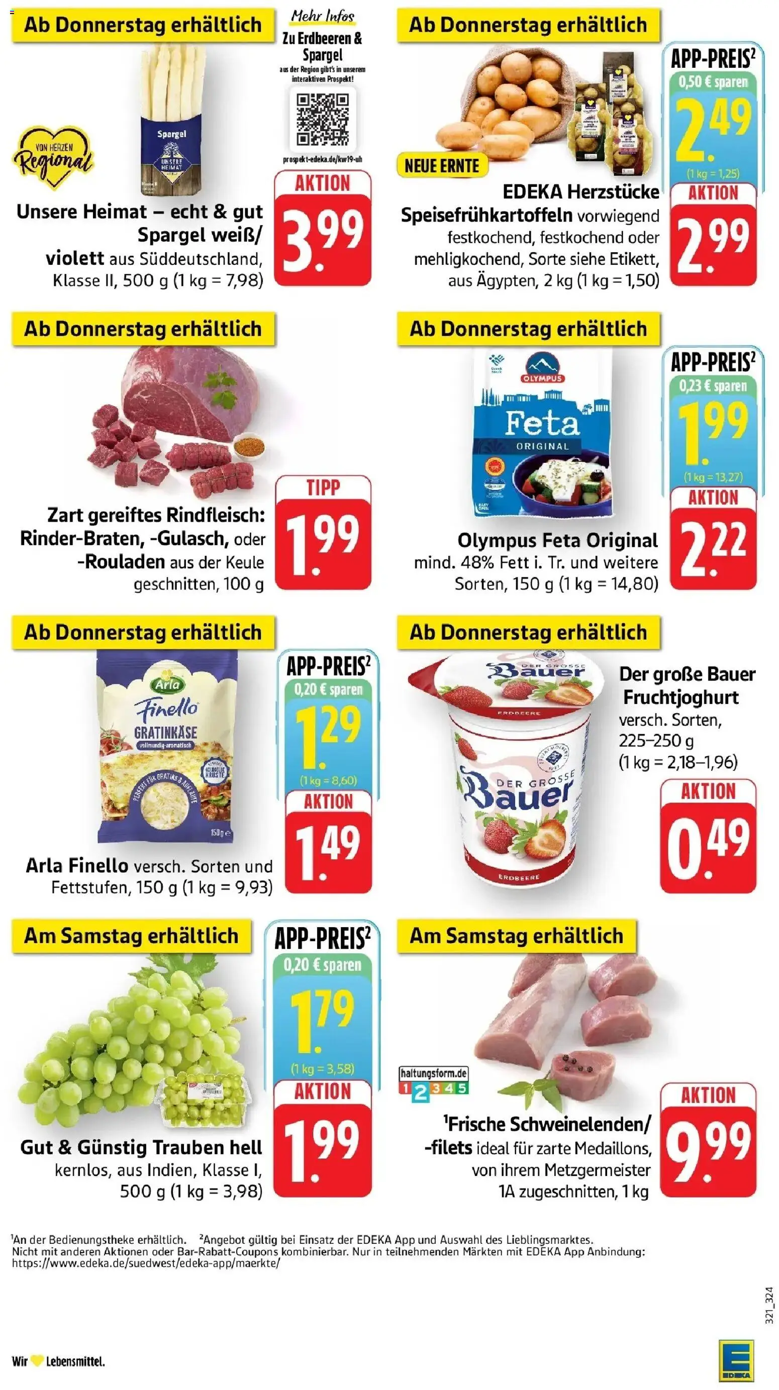 Edeka prospekt Piesport	 – gültig ab 04.05.2026 | Seite: 54 | Produkte: Feta, Spargel, Rindfleisch, Erdbeeren
