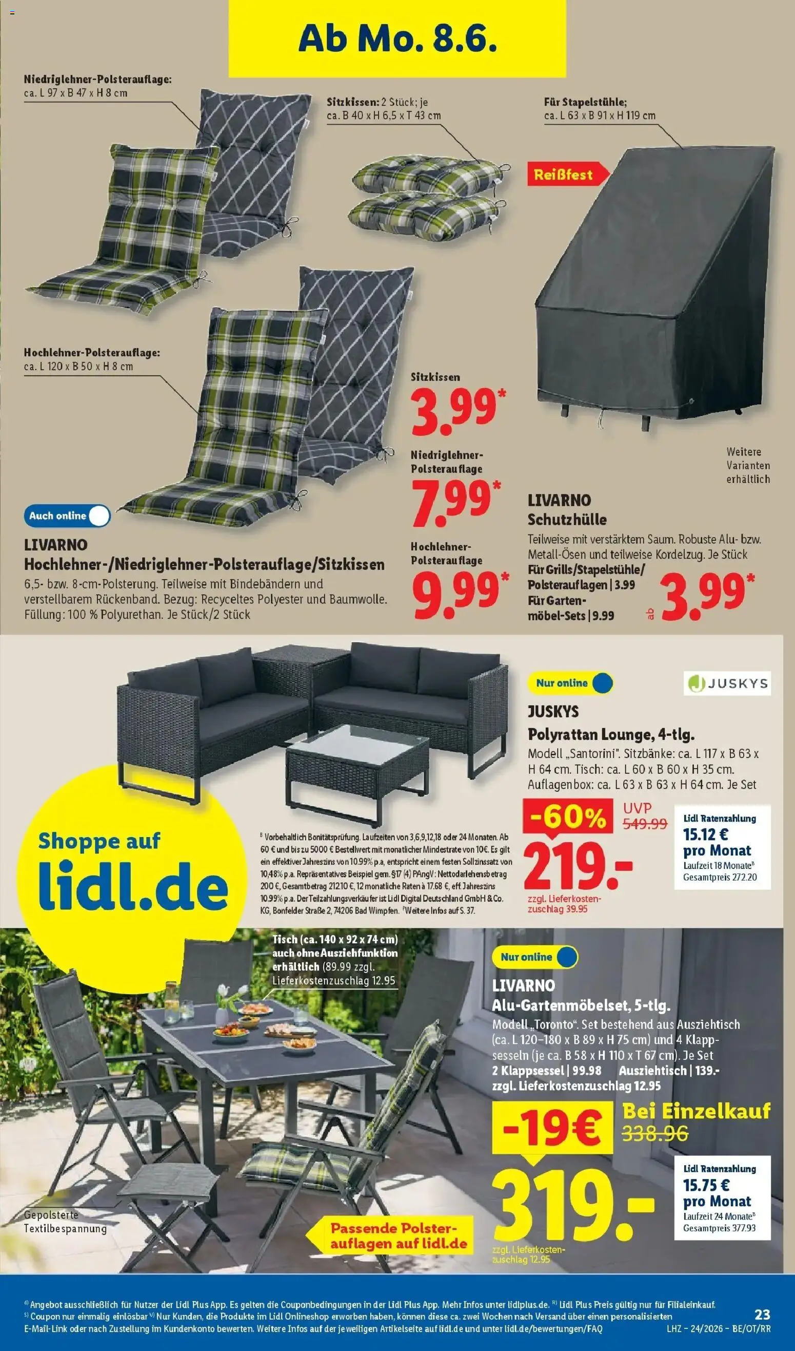 Lidl Prospekt Senftenberg – gültig ab 08.06.2026 | Seite: 43 | Produkte: Tisch, Box, Bad
