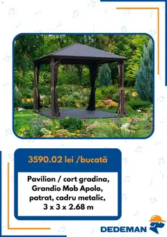 Ofertele Dedeman valabile de la 01.07.2026 | Pagină: 2 | Produse: Cort, Pavilion
