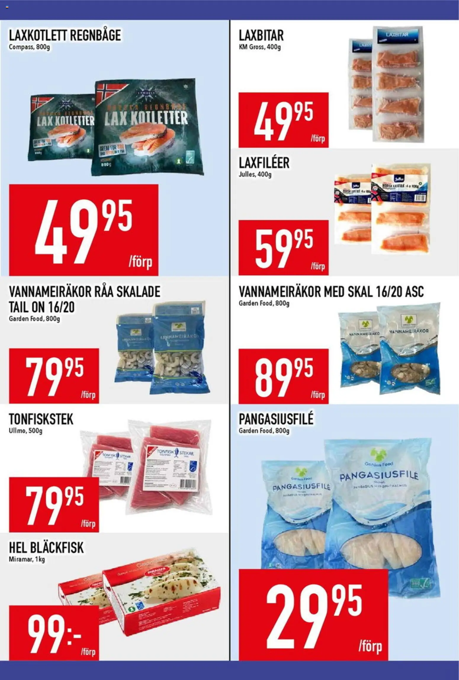 Matdax reklamblad aktuell från 29/06/2026 | Sida: 7 | Produkter: Lax, Tonfisk