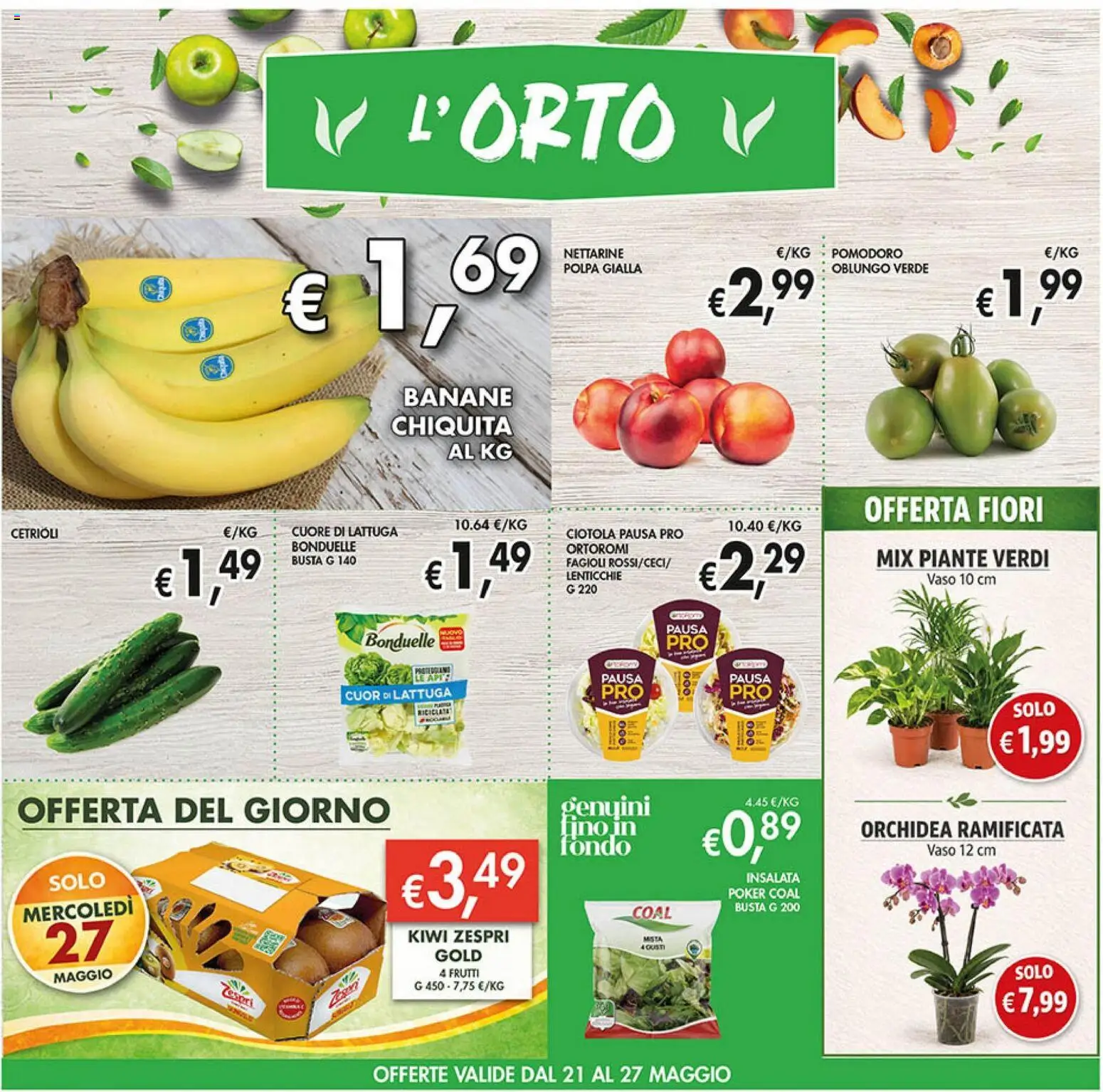Volantino Coal del 21.05.2026 | Pagina: 4 | Prodotti: Insalata, Lenticchie, Pomodoro, Orchidea