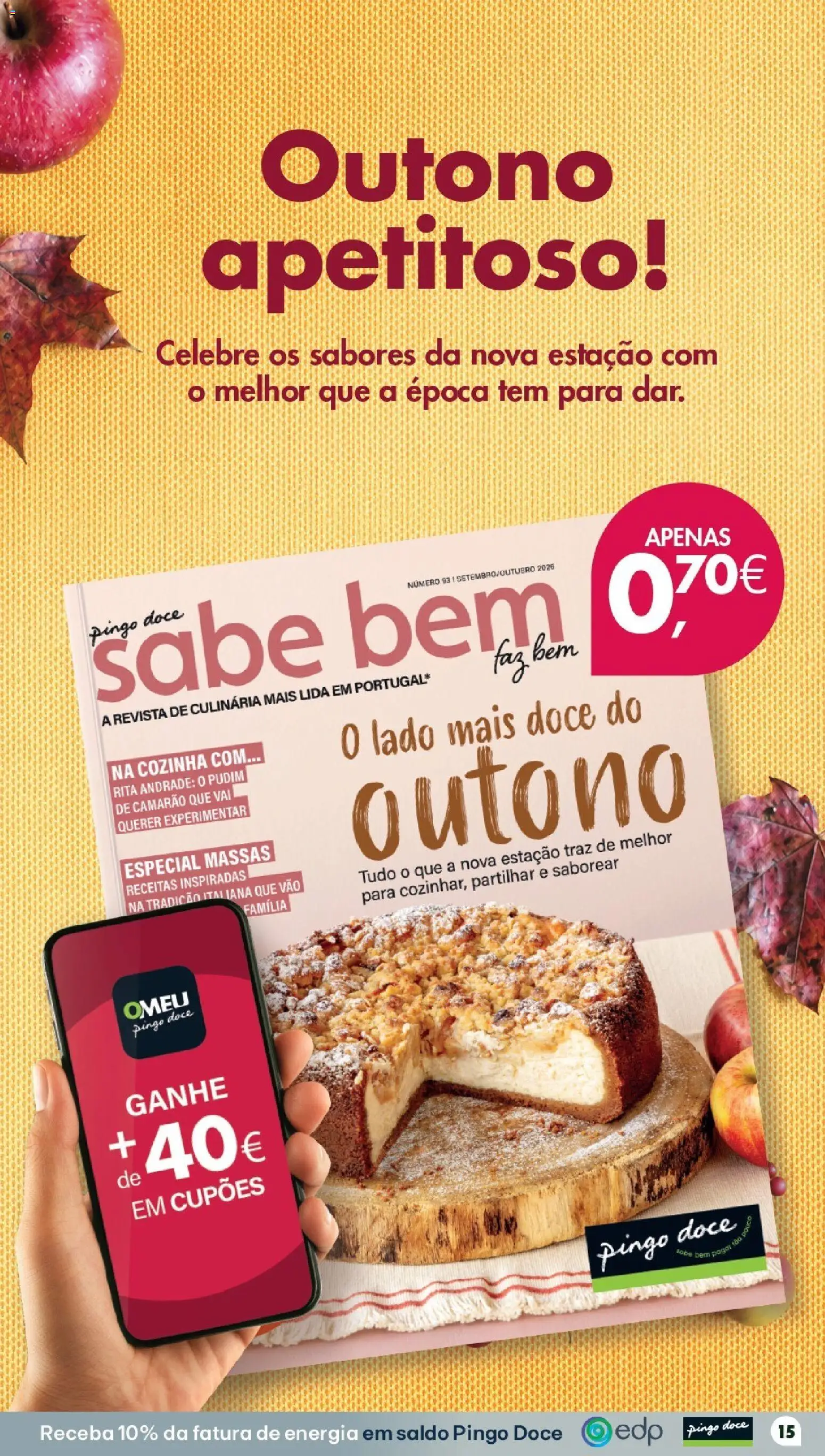 Pingo Doce Poupe este Fim de Semana │ válido de 18/09/2026 | Página: 15 | Produtos: Pudim, Camarão, Revista