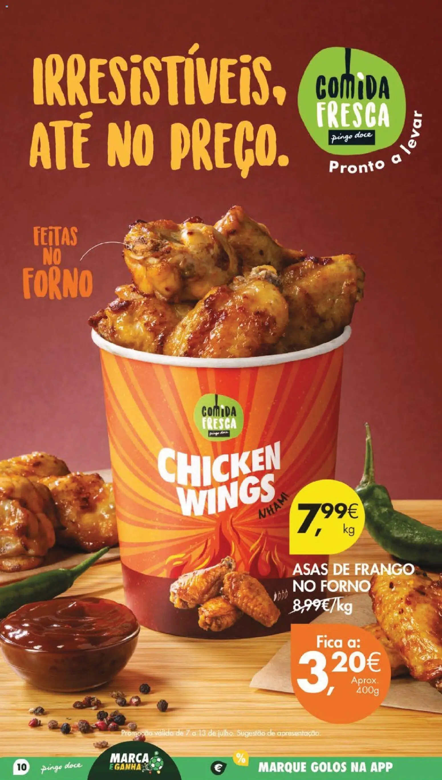 Pingo Doce folheto │ válido de 07/07/2026 | Página: 14 | Produtos: Asas de frango, Forno, Frango