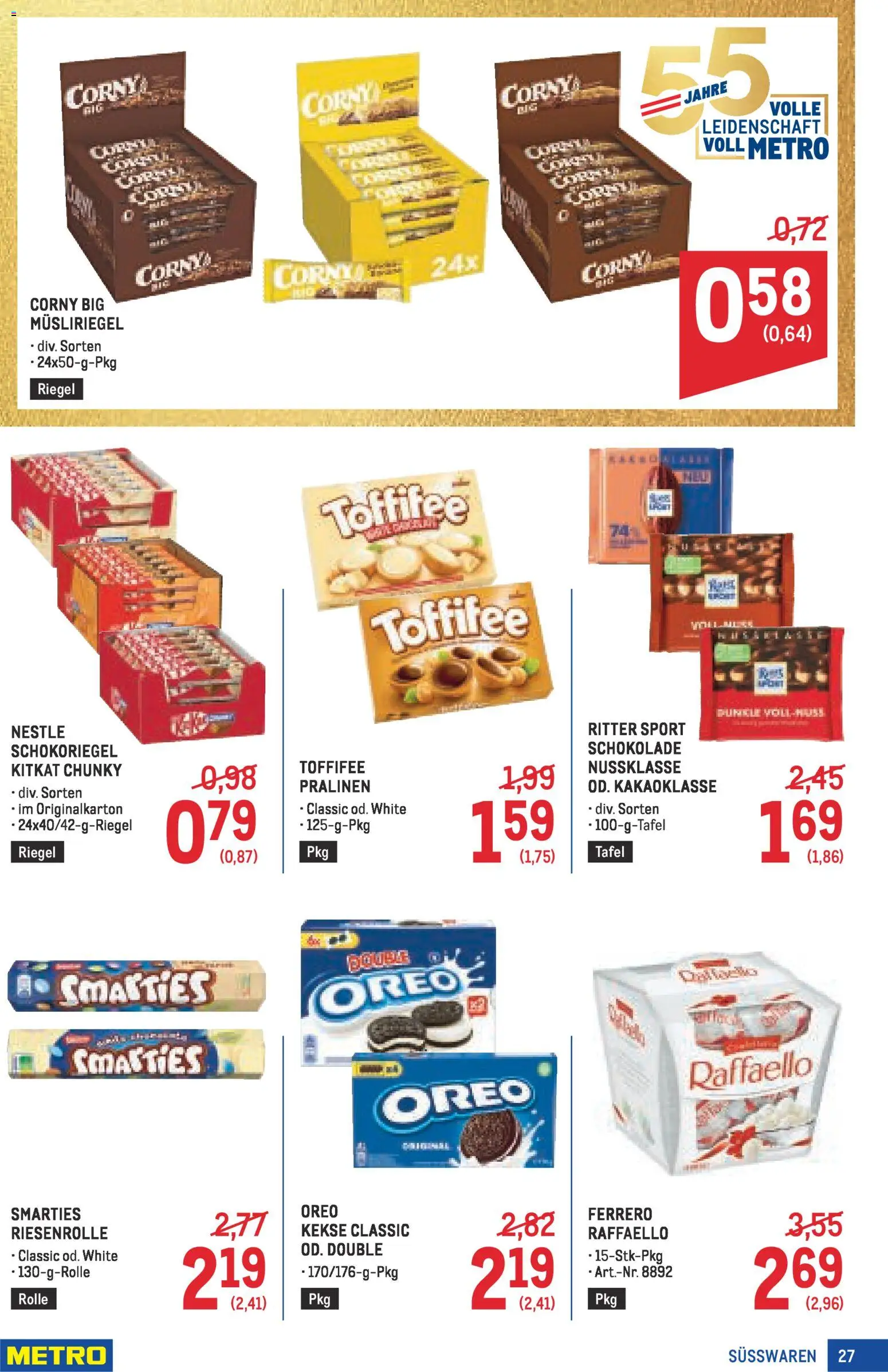 Metro angebote Profi gültig ab 16.04.2026 | Seite: 27 | Produkte: Kekse, Schokolade