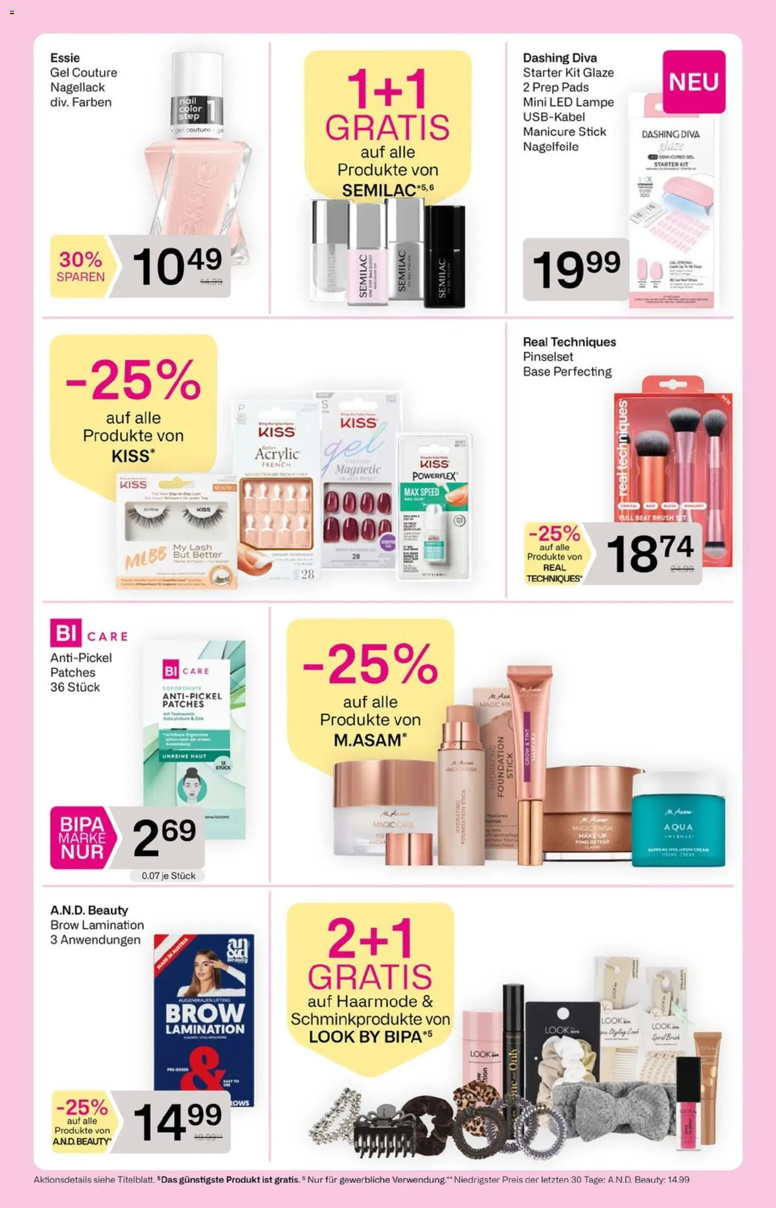 Bipa Flugblatt gültig ab 01.10.2026 | Seite: 3 | Produkte: Lampe, Nagellack, Creme