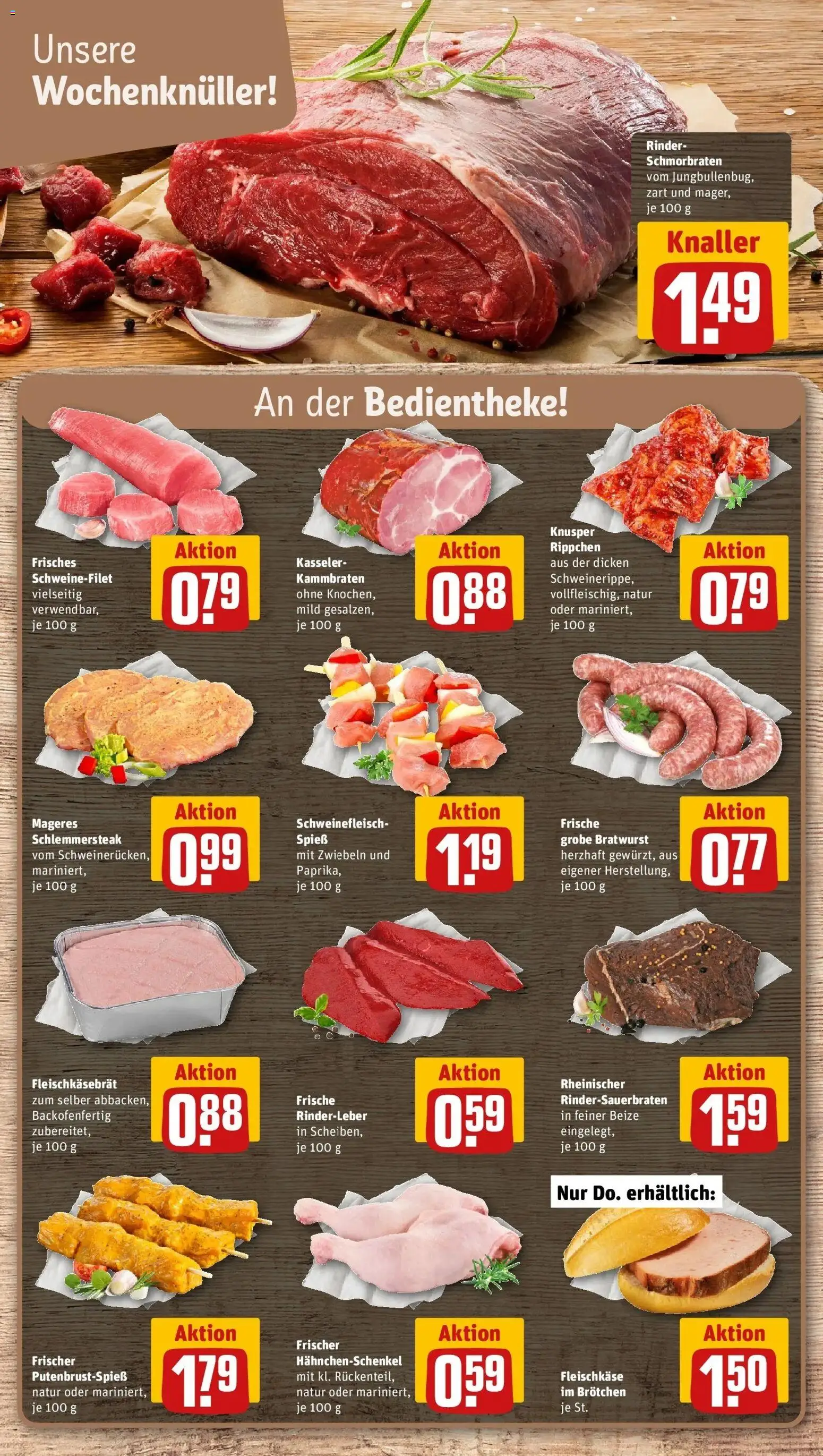REWE Prospekt ab 12.10.2026 zum Blättern » Angebote | Seite: 6 | Produkte: Hahnchenschenkel, Bratwurst, Schweinefilet, Schweinefleisch