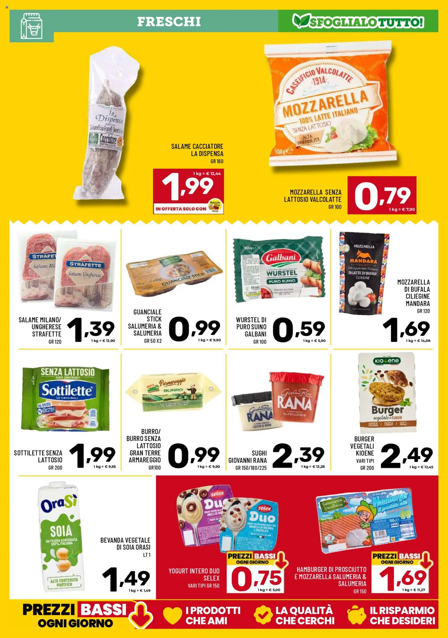 Volantino Il Centesimo del 05.06.2026 | Pagina: 7 | Prodotti: Suino, Latte, Burro, Guanciale