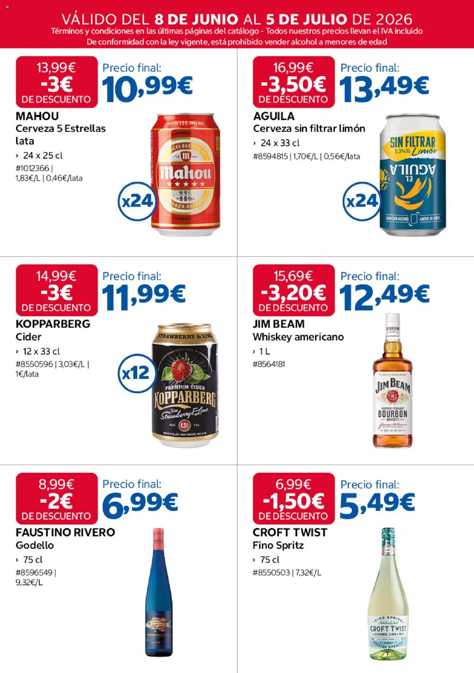 Costco catálogo │ válido desde el 08.06.2026 | Página: 17 | Productos: Cerveza