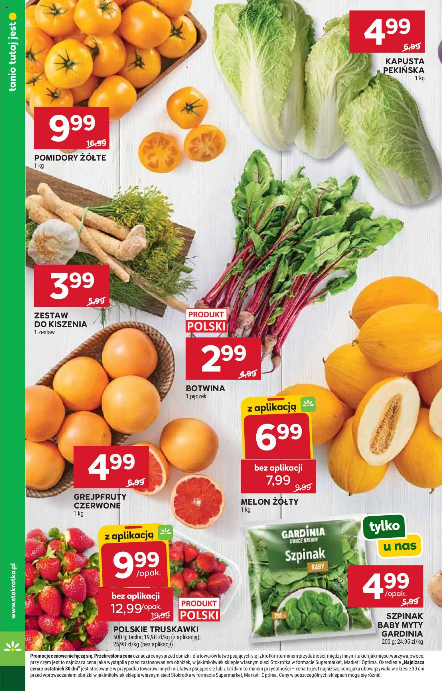 Stokrotka gazetka od 11.06.2026 | Strona: 10 | Produkty: Melon, Pomidory, Truskawki, Owoce