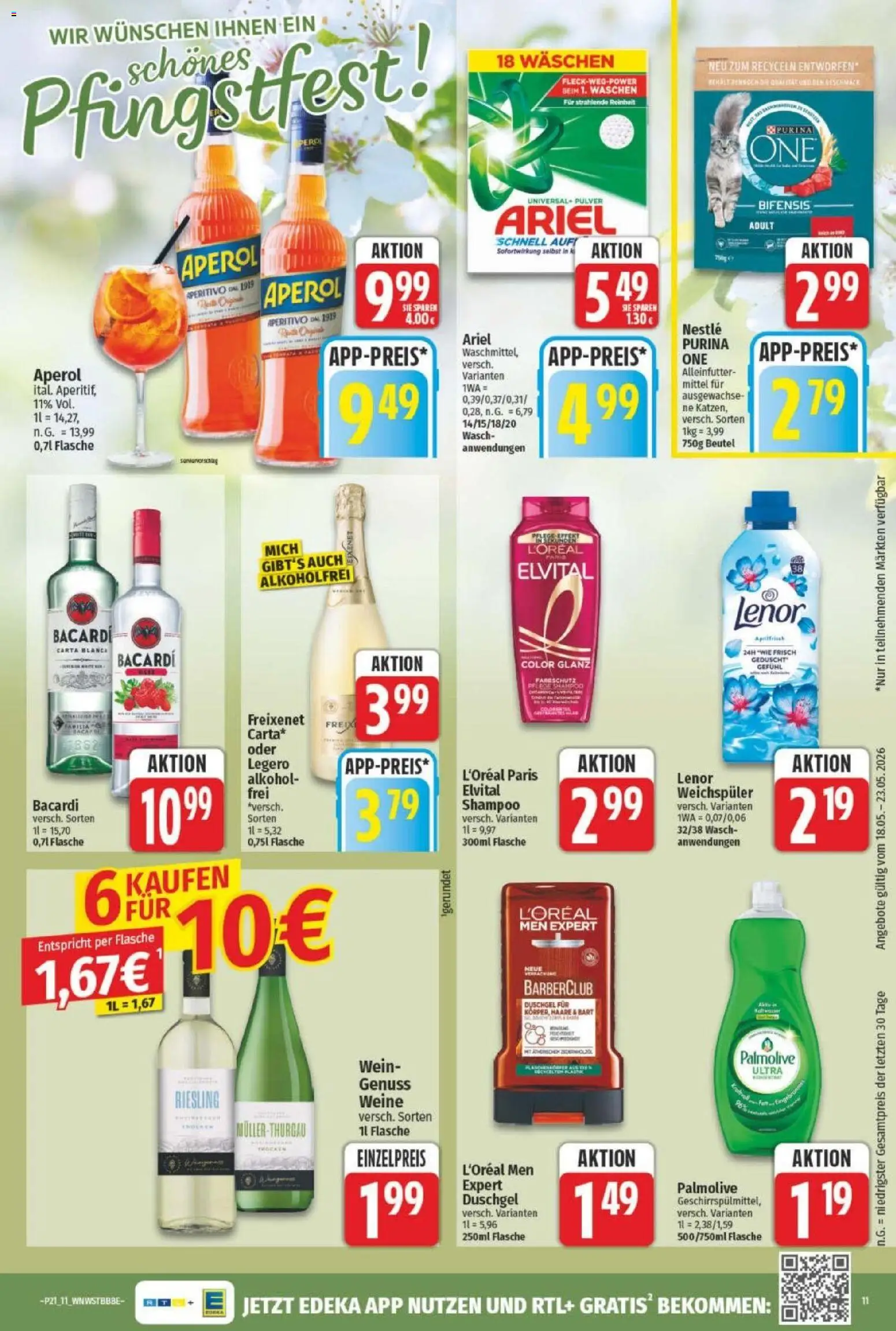 NP Discount Prospekt – gültig ab 18.05.2026 | Seite: 13 | Produkte: Bacardi, Ariel, Freixenet, Wein