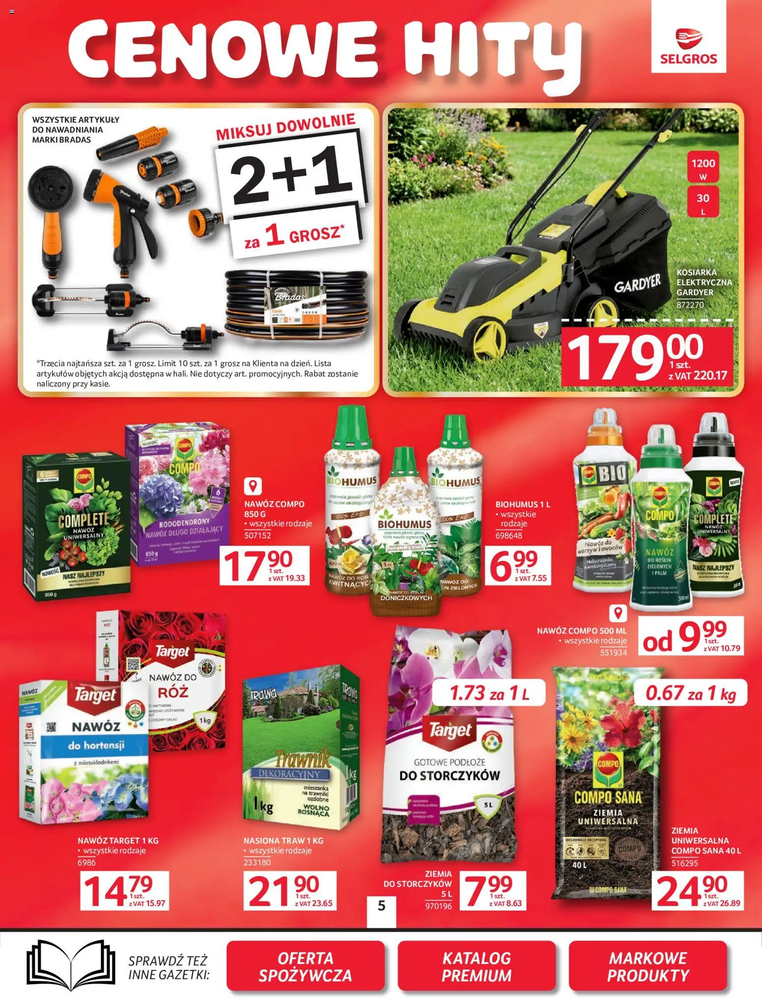 Selgros cash&carry gazetka - Oferta przemysłowa od 02.06.2026 | Strona: 8 | Produkty: Ziemia uniwersalna, Kosiarka, Ziemia, Nasiona