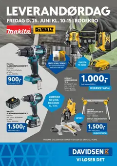 Davidsen - Leverandørdag Makita-Dewalt Rødekro gyldig fra 26.06.2026