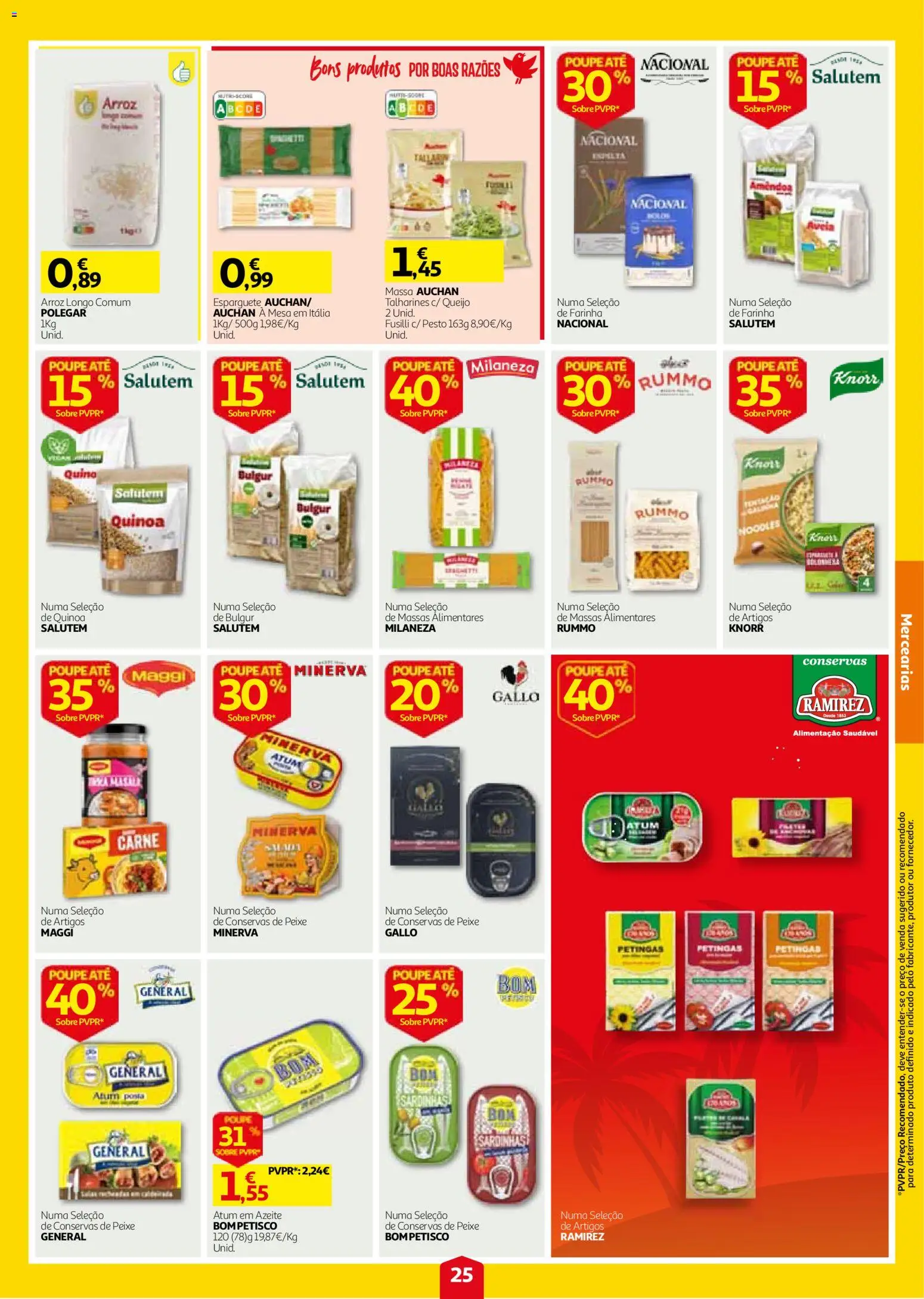 Auchan folheto │ válido de 24/09/2026 | Página: 25 | Produtos: Pesto, Knorr, Peixe, Carne