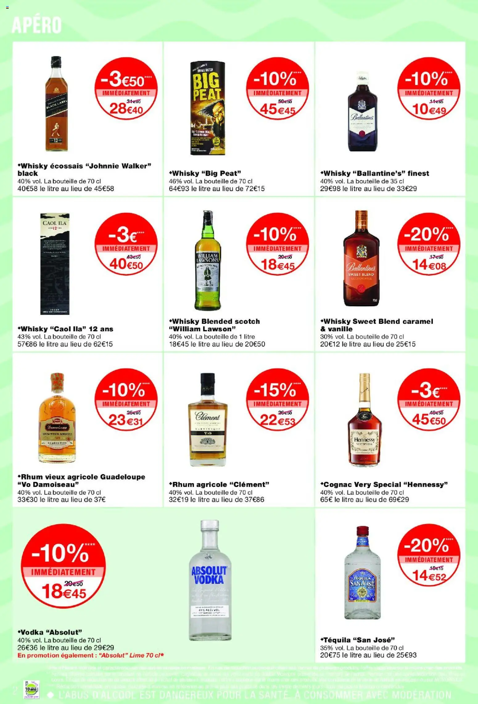 {H1} | Page: 2 | Produits: Vodka, Whisky
