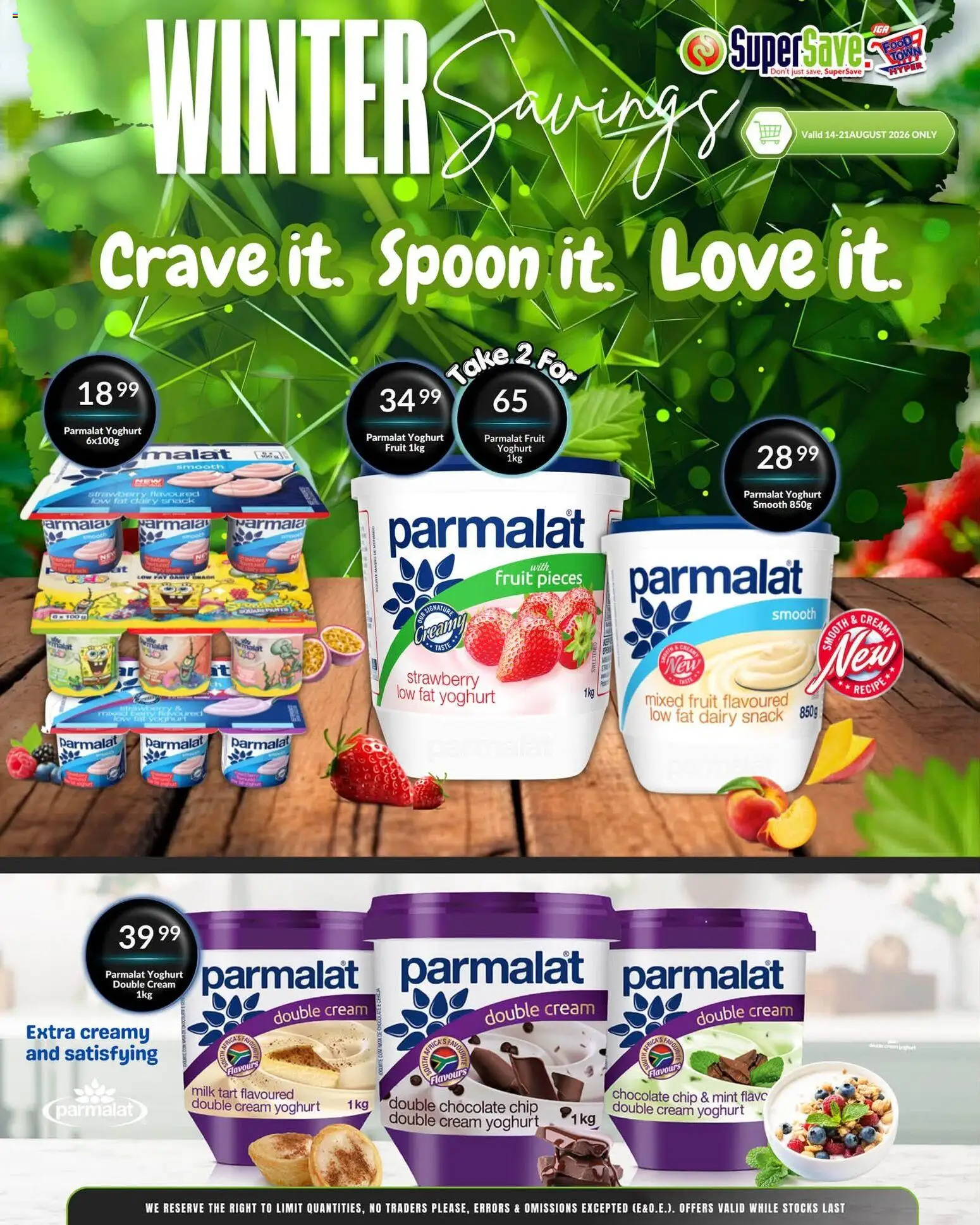 New Super Save catalogue – valid from 18/08/2026 | Page: 42 | Products: Yoghurt, Milk, Cream, Fruit
