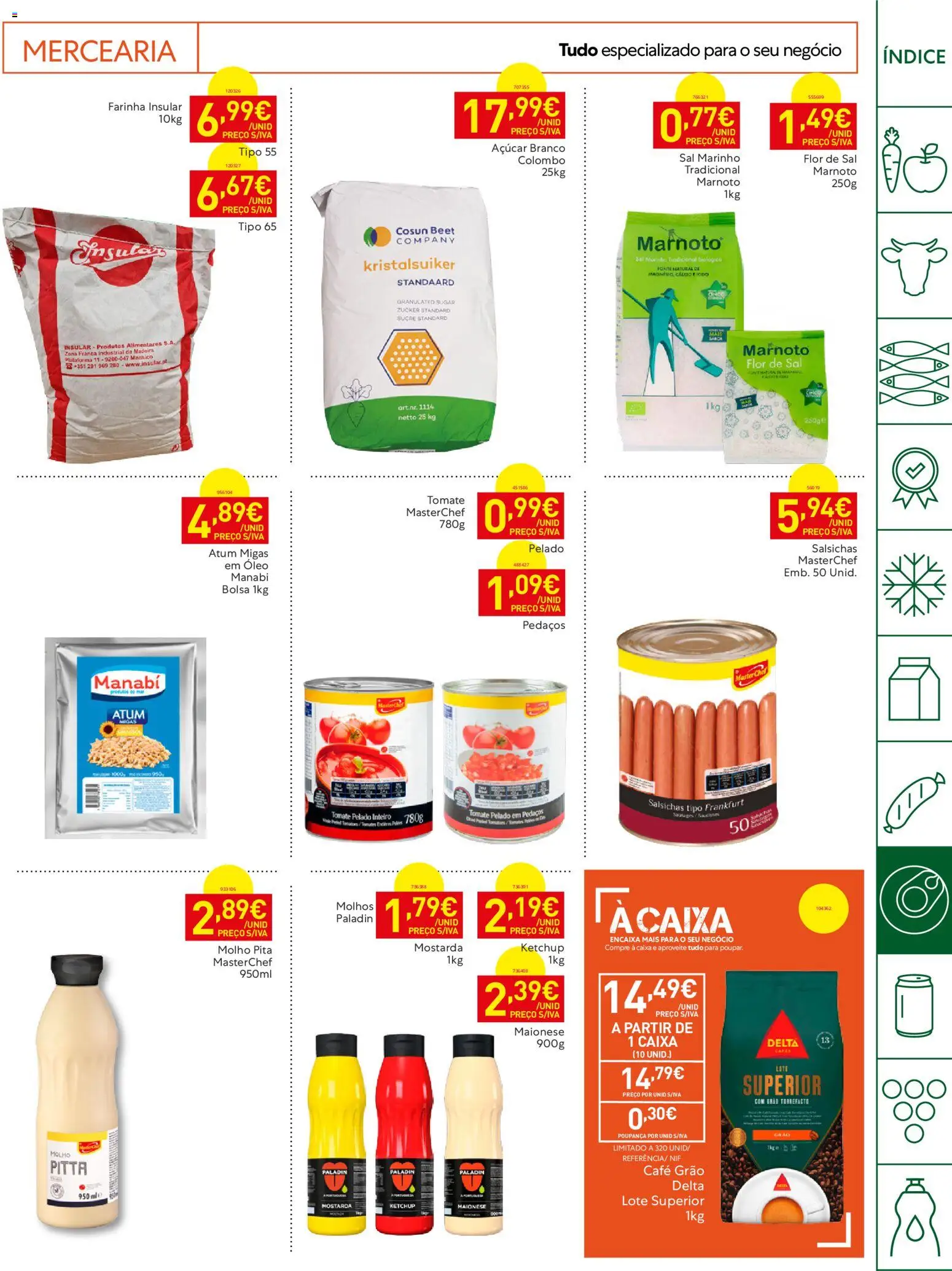 Recheio Horeca Madeira │ válido de 04/08/2026 | Página: 19 | Produtos: Atum, Caixa, Café, Maionese