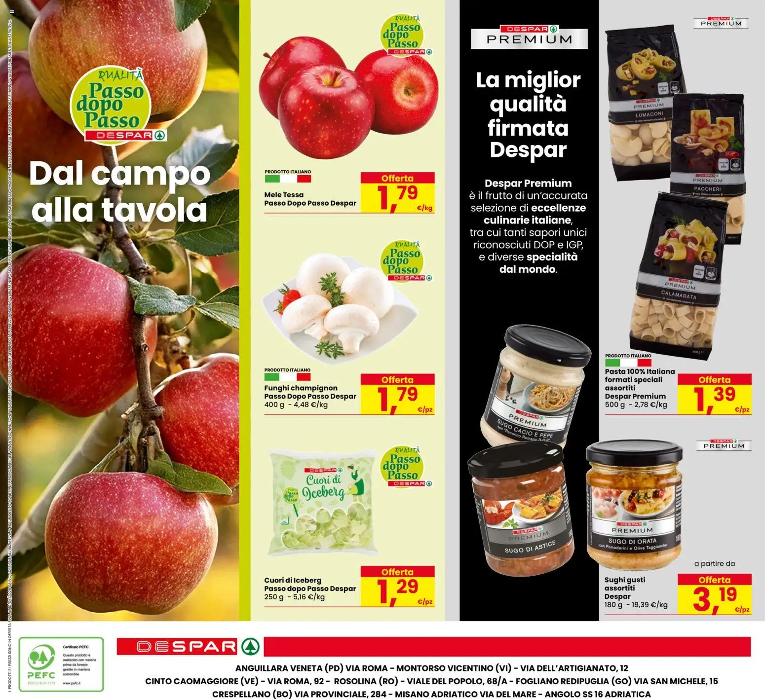 Volantino Despar del 28.05.2026 | Pagina: 20 | Prodotti: Pomodorini, Mele, Olive, Paccheri