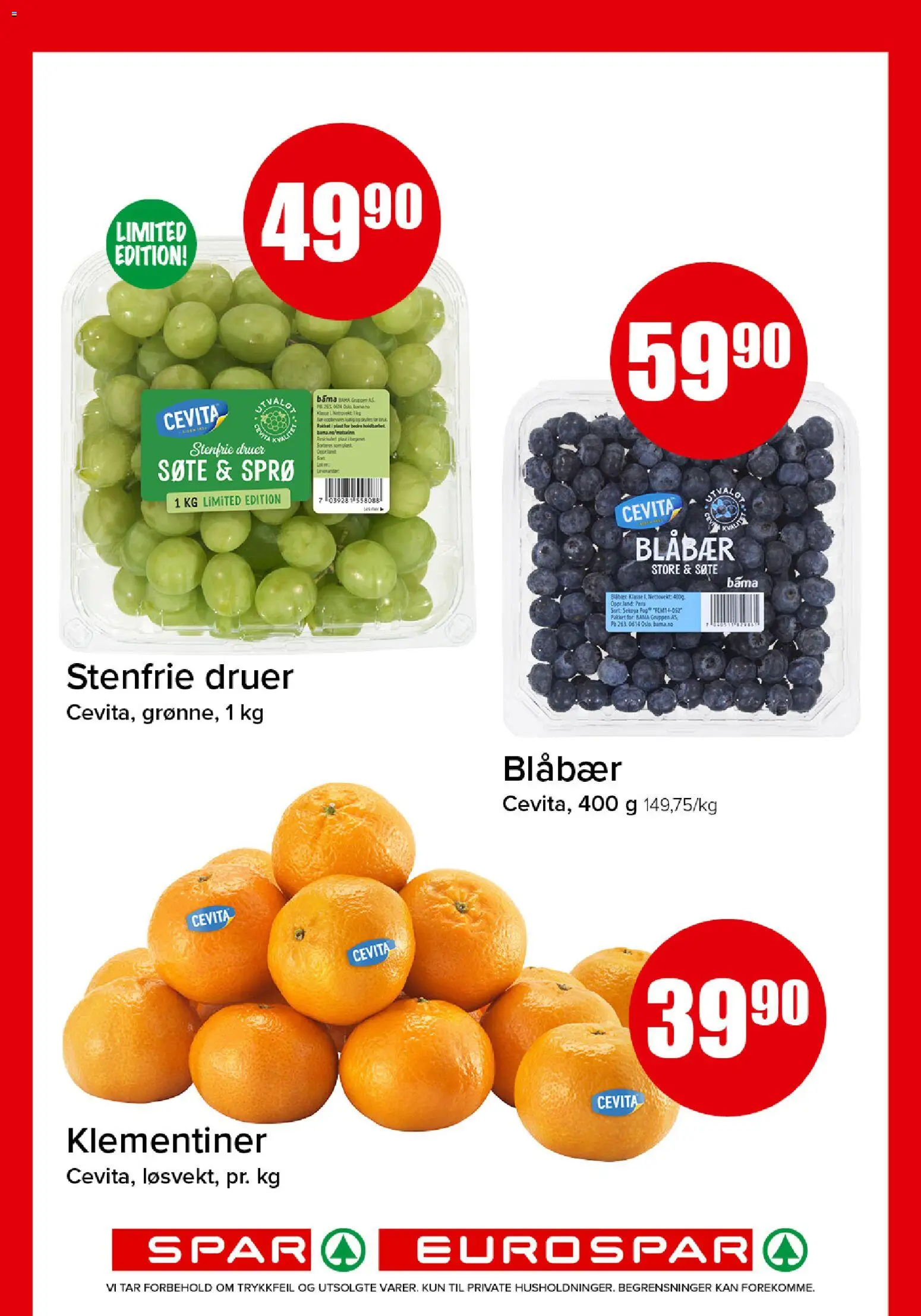 {H1} | Side: 5 | Produkter: Druer, Blåbær, 1