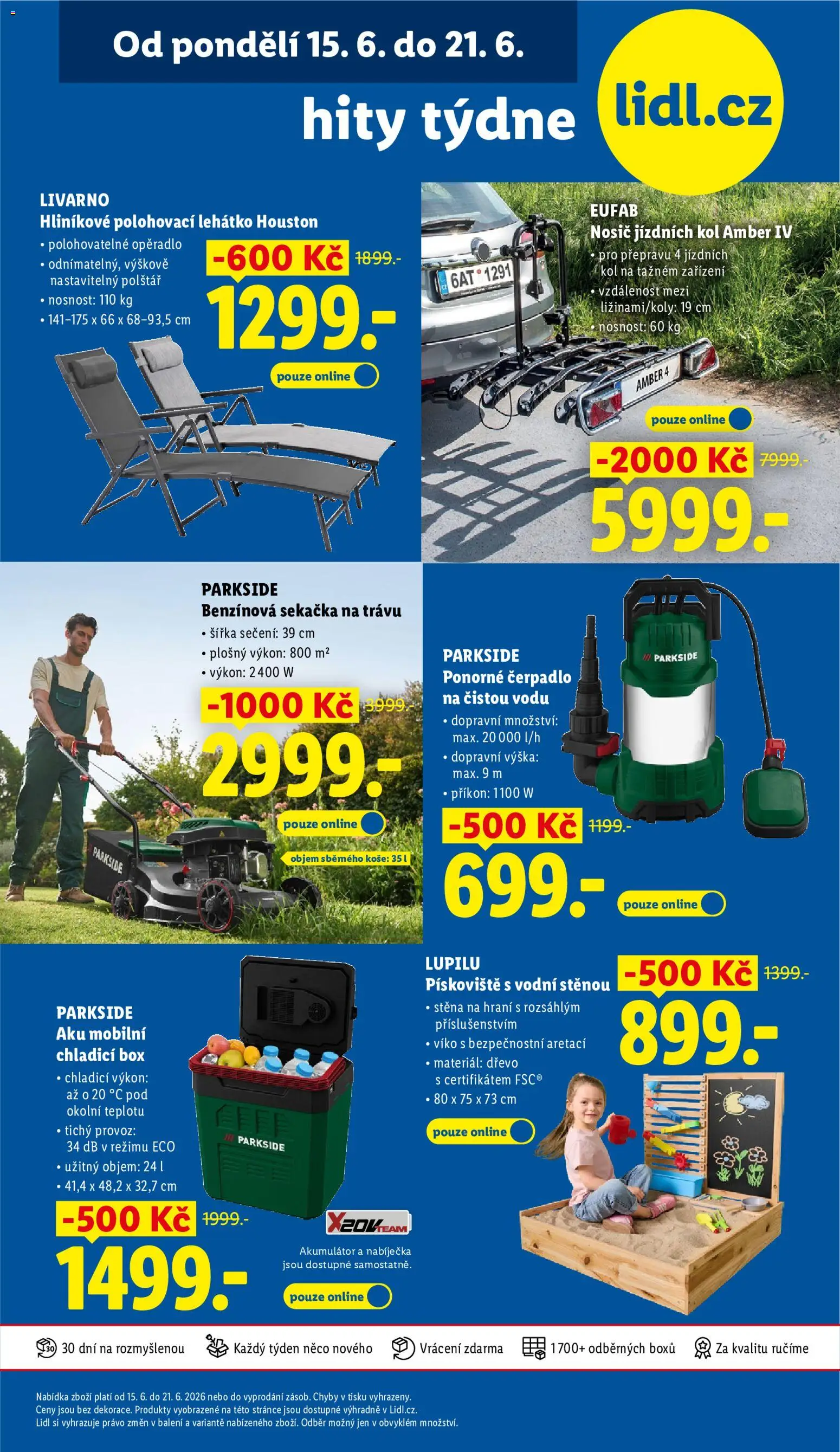 Lidl leták od 18.06.2026 | Strana: 43 | Produkty: Box, Pískoviště, Chladicí box, Lehátko