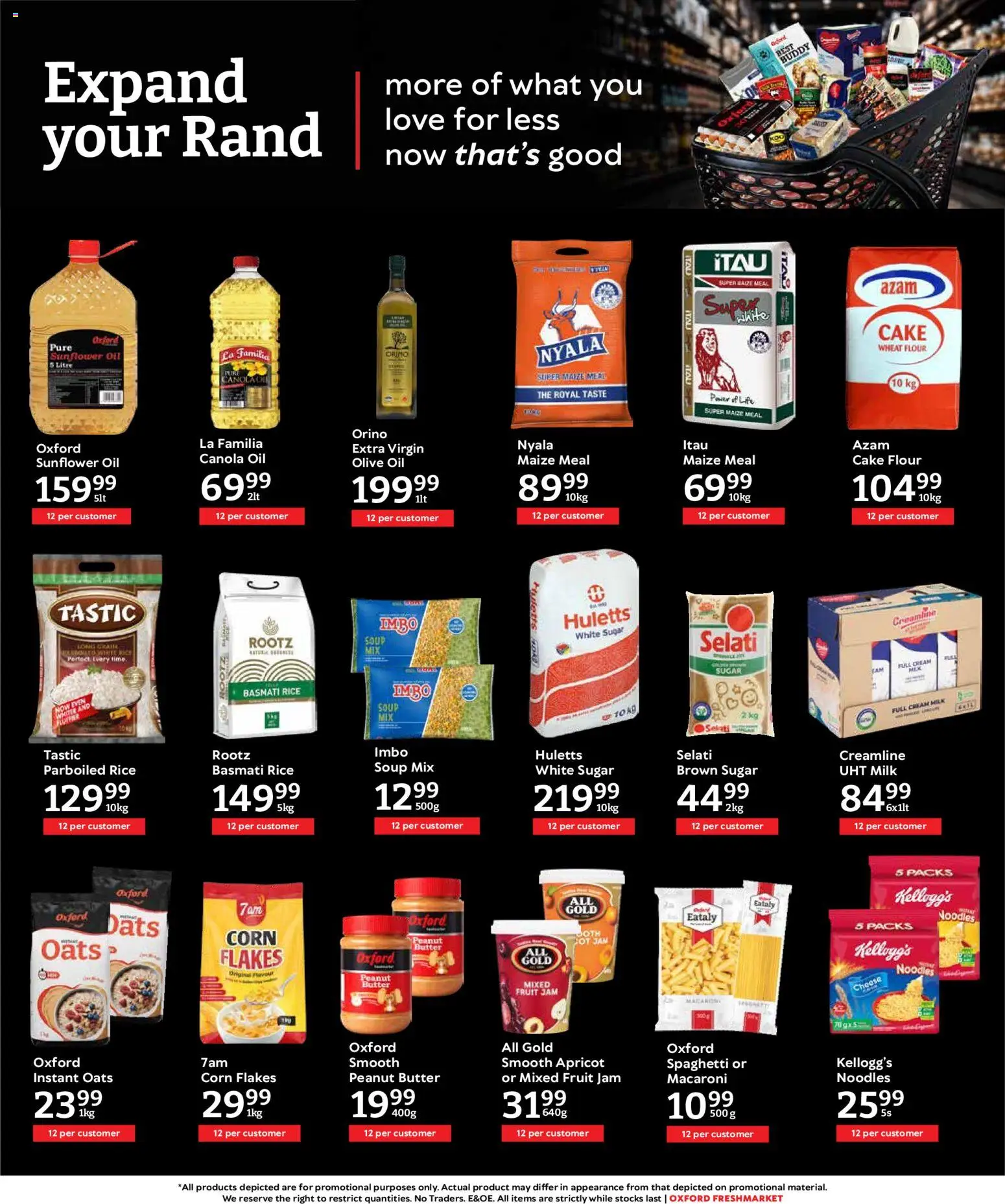 New Oxford Freshmarket catalogue – valid from 10.06.2026 | Page: 7 | Products: Corn, Maize meal, Peanut butter, Fruit