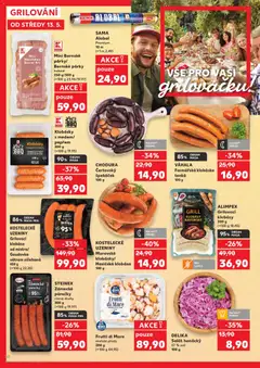 Náhled letáku DELIKA Salát hanácký, Salát hanácký 57 % zelí 100 g od 13.05.2026 | Strana: 30 | Produkty: Zelí, Salát, Klobásy, Klobásky