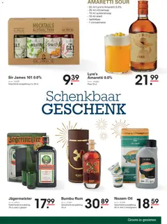 Sligro folder Kerstgeschenkspecial - Voorbeeld van een folder van Sligro, geldig van 13-10-2026 | Pagina: 15 | Producten: Citroensap, Jägermeister, Fles, Bumbu rum