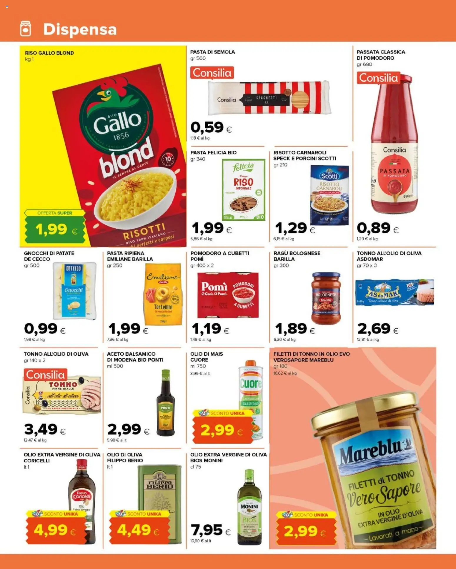 Volantino Tigre del 16/09/2026 | Pagina: 8 | Prodotti: Riso, Patate, Pesca, Gnocchi