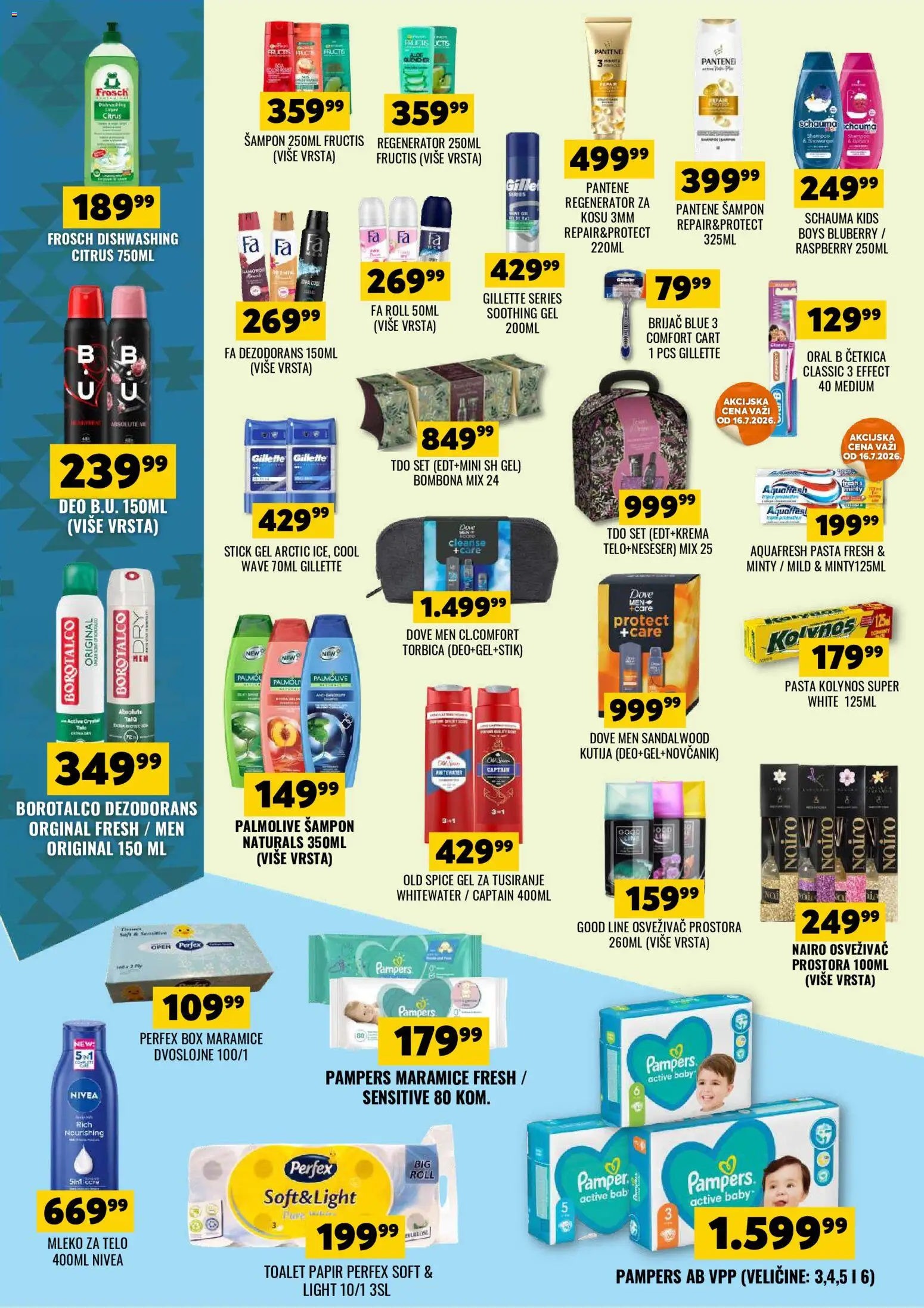 Tekijanka katalog - važi od 15.07.2026 | Strana: 14 | Proizvode: Pampers, Pantene, Palmolive, Mleko
