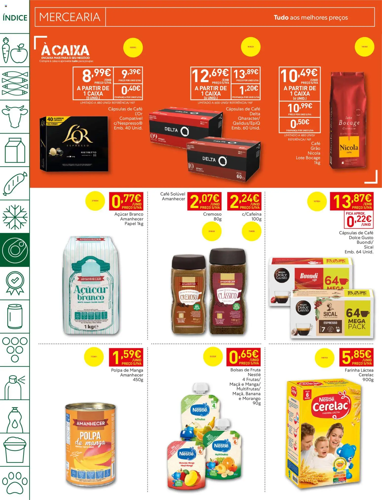 Recheio folheto Madeira │ válido de 14/07/2026 | Página: 16 | Produtos: Banana, Café solúvel, Café, Maça