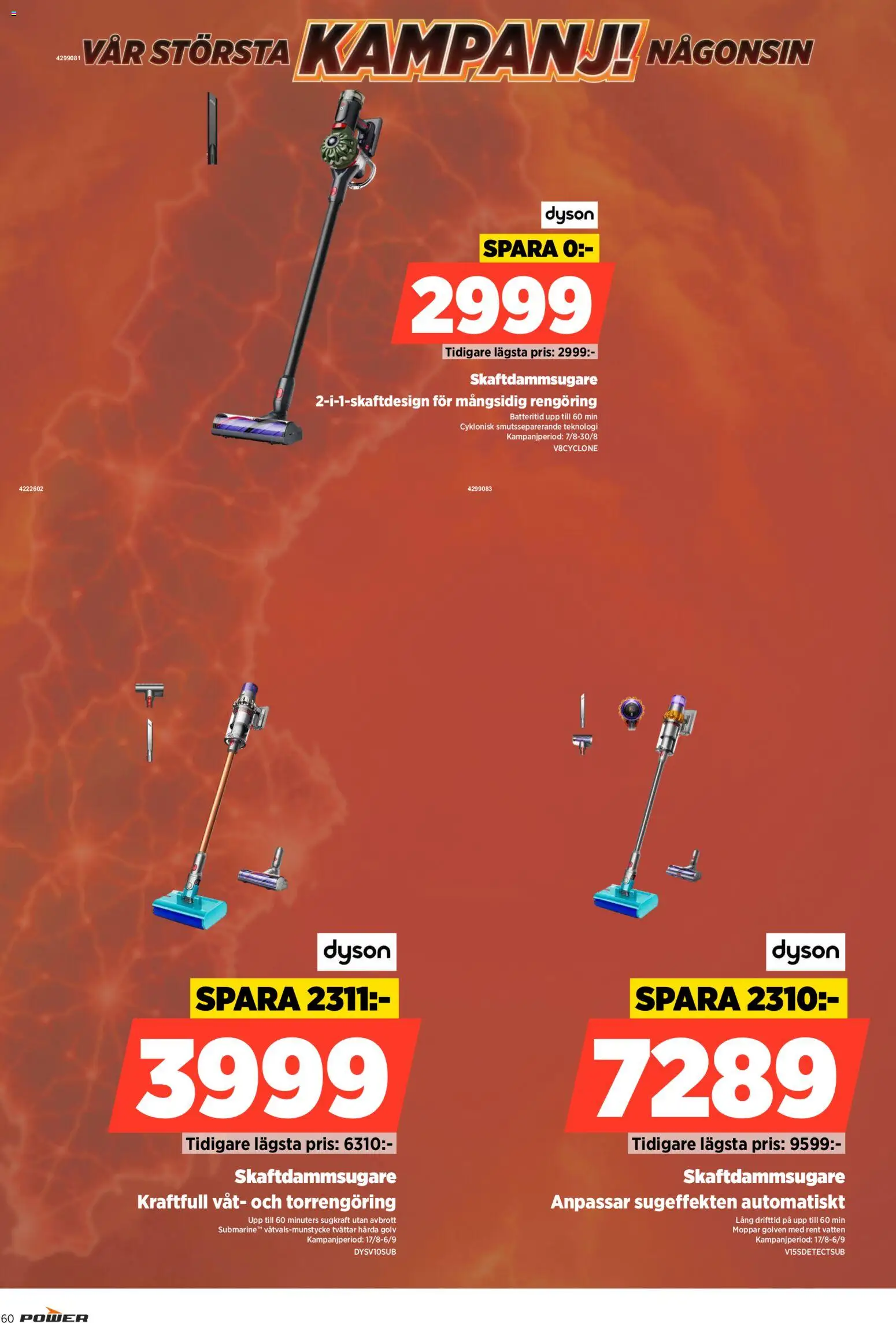 Power reklamblad aktuell från 31/08/2026 | Sida: 60 | Produkter: Vatten, Skaftdammsugare