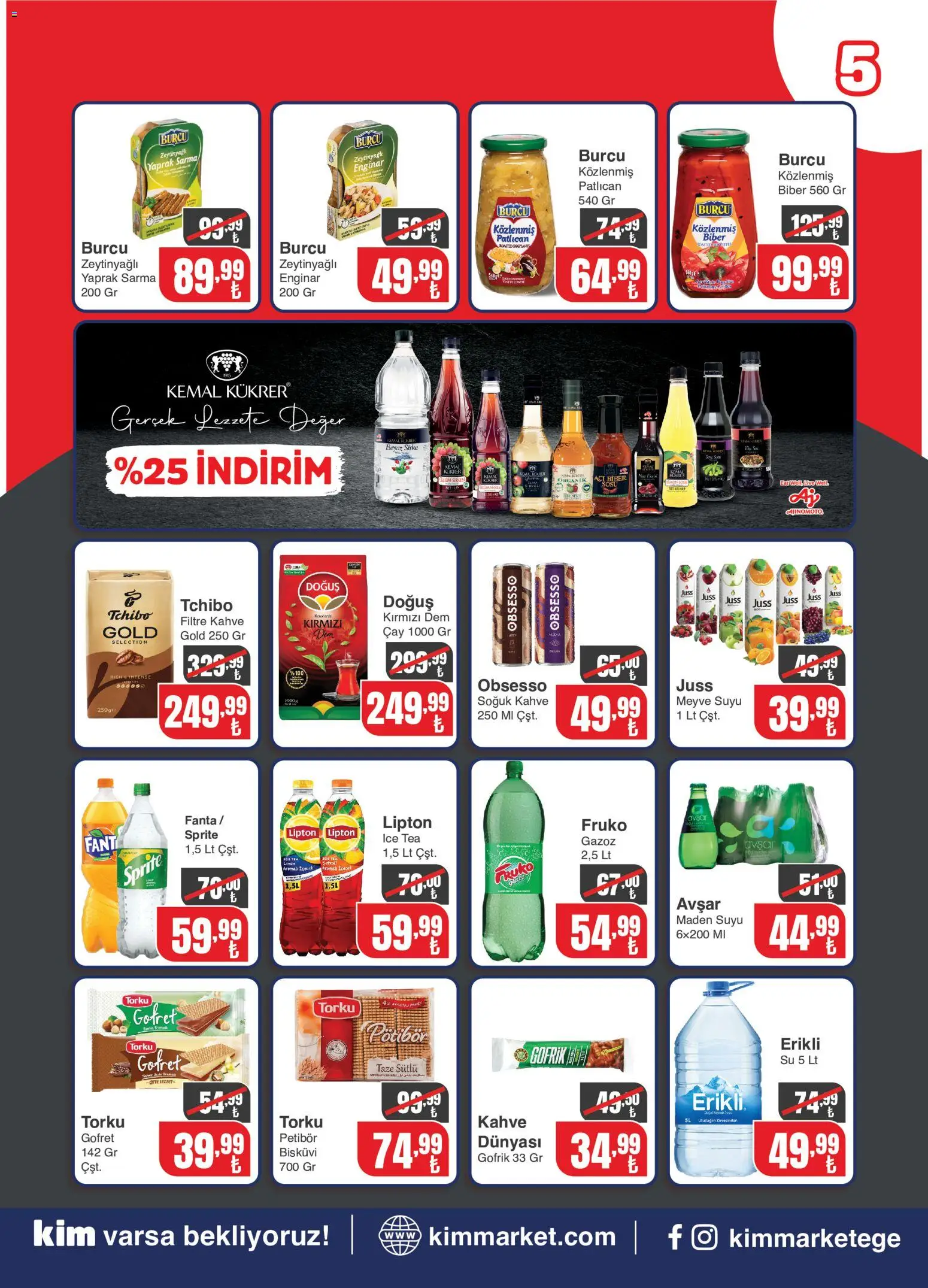 Kim Market Katalog - 06 Temmuz 2026 tarihinden itibaren geçerlidir | Sayfa: 5 | Ürünler: Enginar, Gofret, Meyve suyu, Sprite