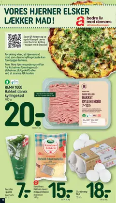 REMA 1000 Hakket dansk kyllingekød, 400 g hakket dansk kyllingekød 7-10% fedt gyldig fra 17.05.2026 | Side: 18
