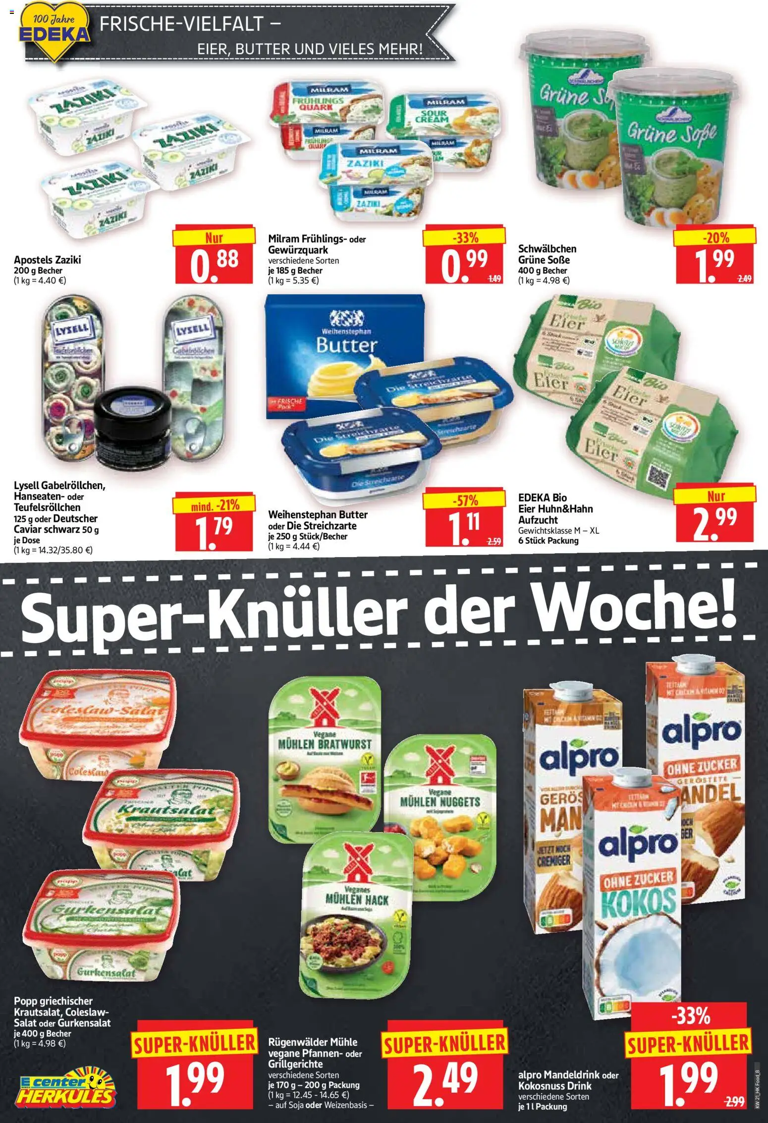 HERKULES Prospekt 	 – gültig ab 18.05.2026 | Seite: 8 | Produkte: Quark, Eier, Soße, Zucker
