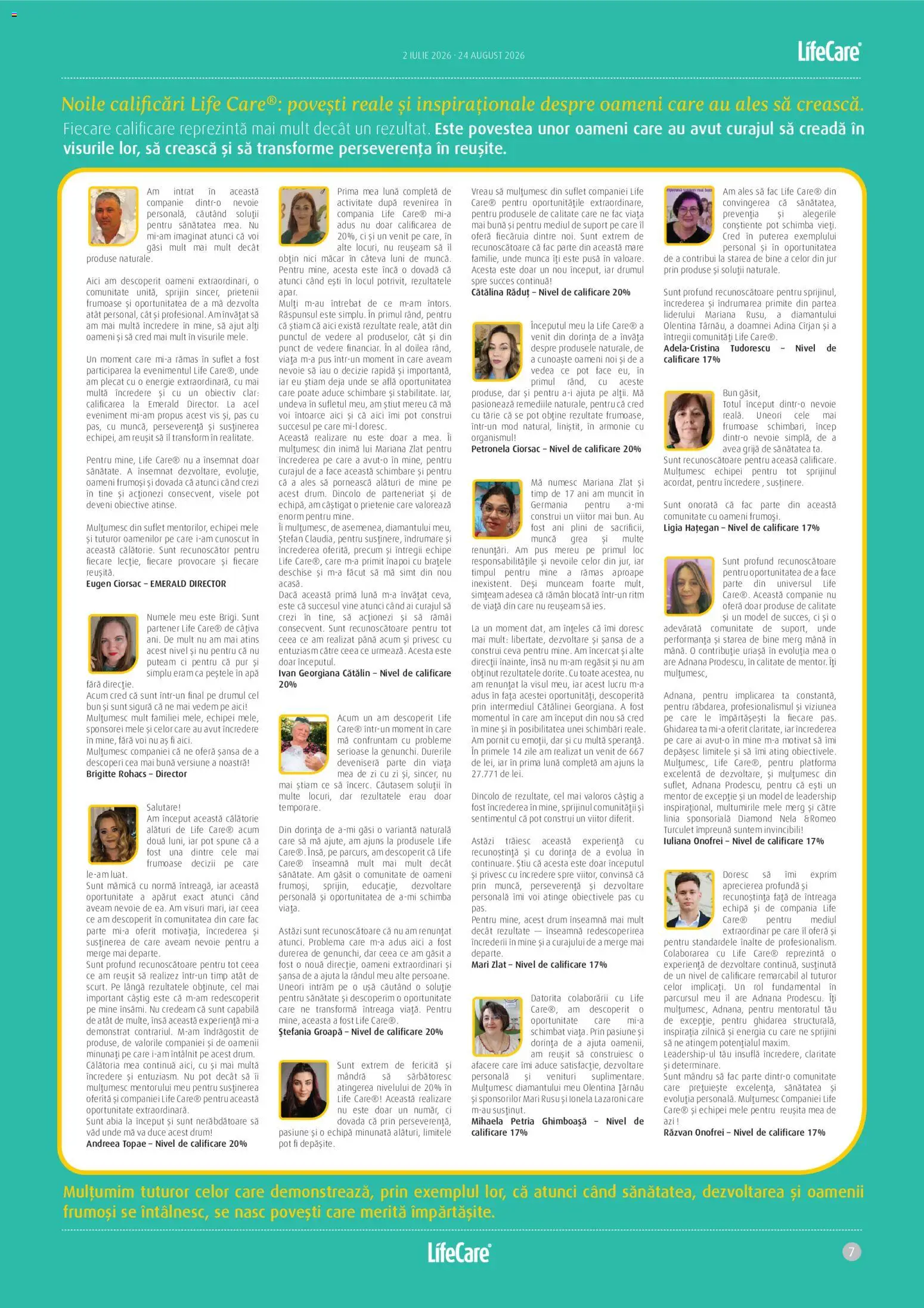 Noul catalog Life Care – valabil de la 02.07.2026 | Pagină: 7 | Produse: Ușă, Apă, Suport