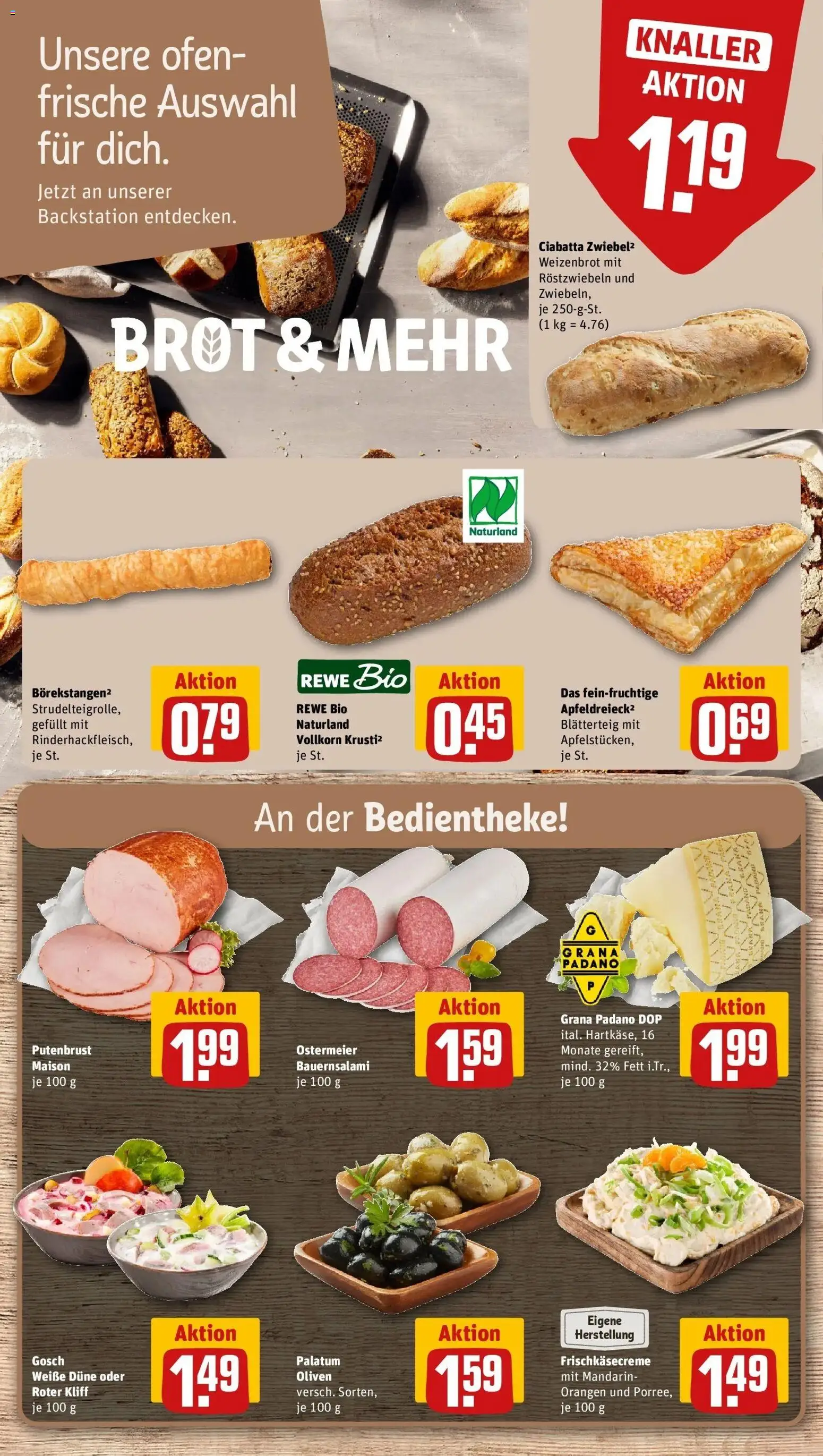 REWE Prospekt ab 03.08.2026 zum Blättern » Angebote | Seite: 11 | Produkte: Putenbrust, Ofen, Orangen, Brot