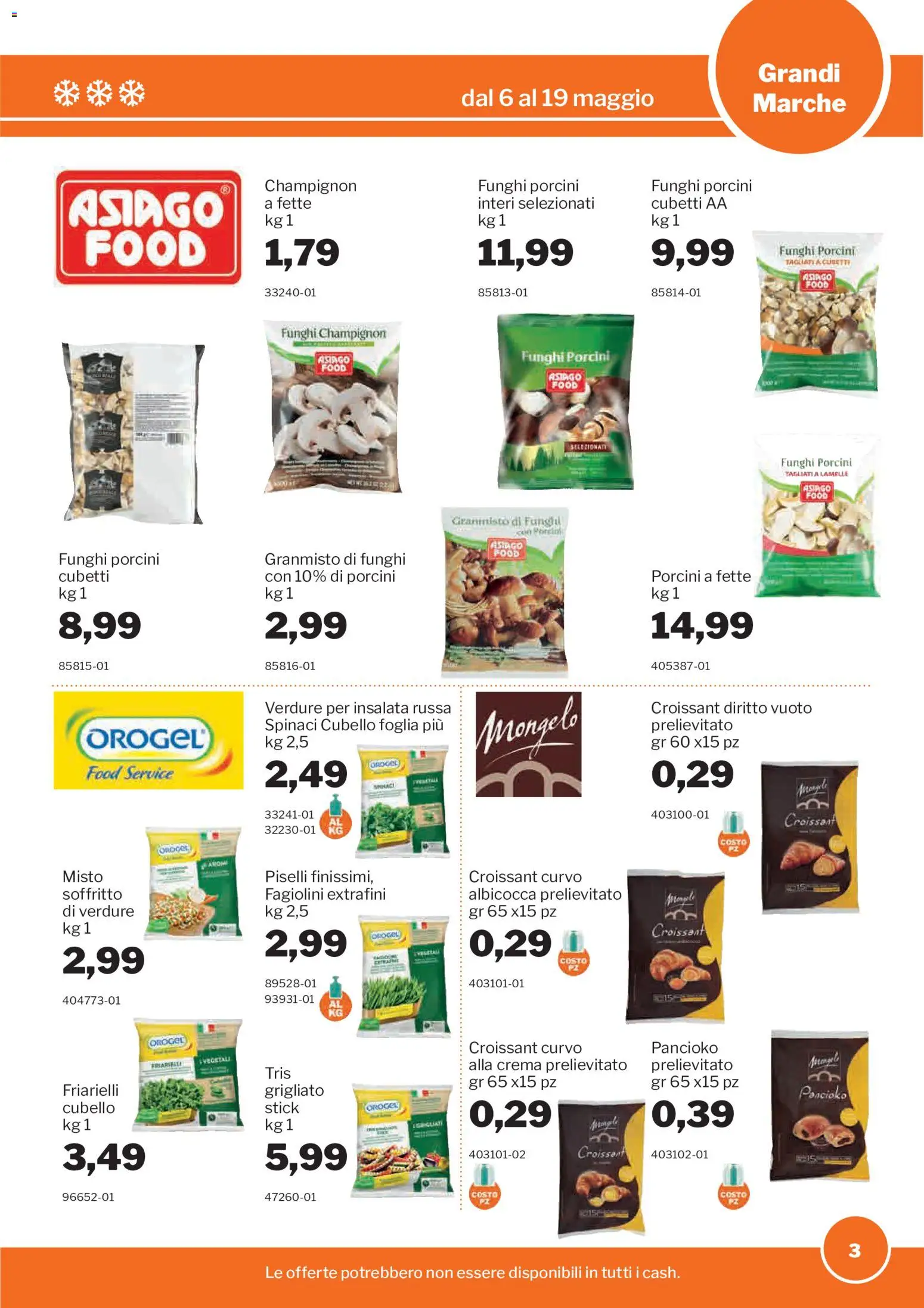 Volantino Sogegross del 06.05.2026 | Pagina: 3 | Prodotti: Crema, Insalata, Fagiolini, Insalata russa