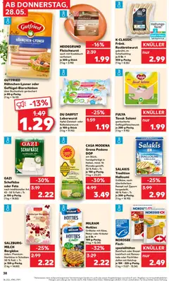 Kaufland DE - DE Folder Hannover - Voorbeeld van een folder van Kaufland DE, geldig van 28.05.2026 | Pagina: 38 | Producten: Salami, Ketchup, Feta