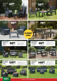 Kalia katalog akcije – veljaven od 06.07.2026 | Stran: 8 | Izdelki: Mizica, Fotelj, Kavna mizica, Stol
