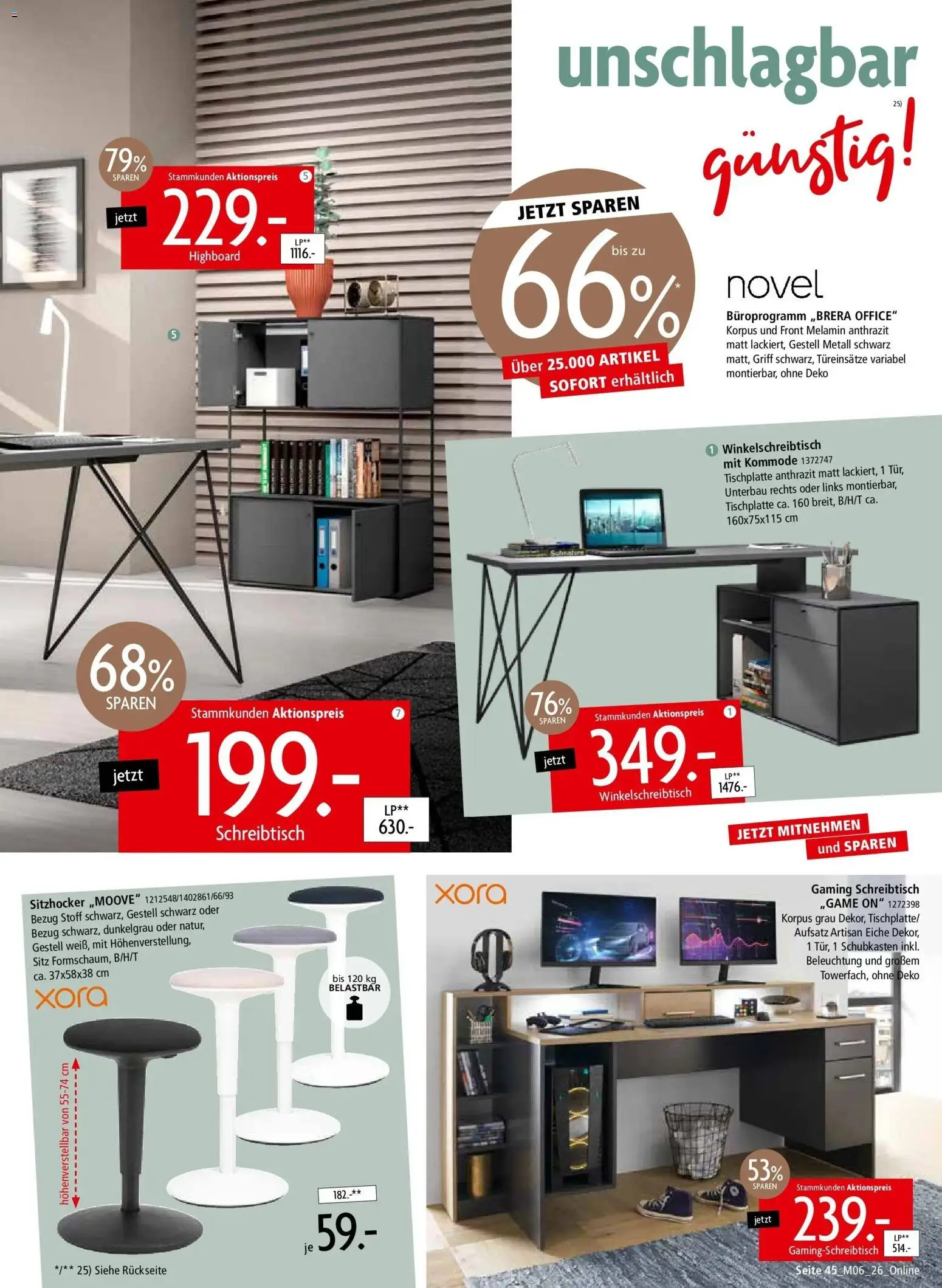 Zurbrüggen - Zurbrüggen: Unschlagbar günstig – gültig ab 01.05.2026 | Seite: 45 | Produkte: HIghboard, Kommode