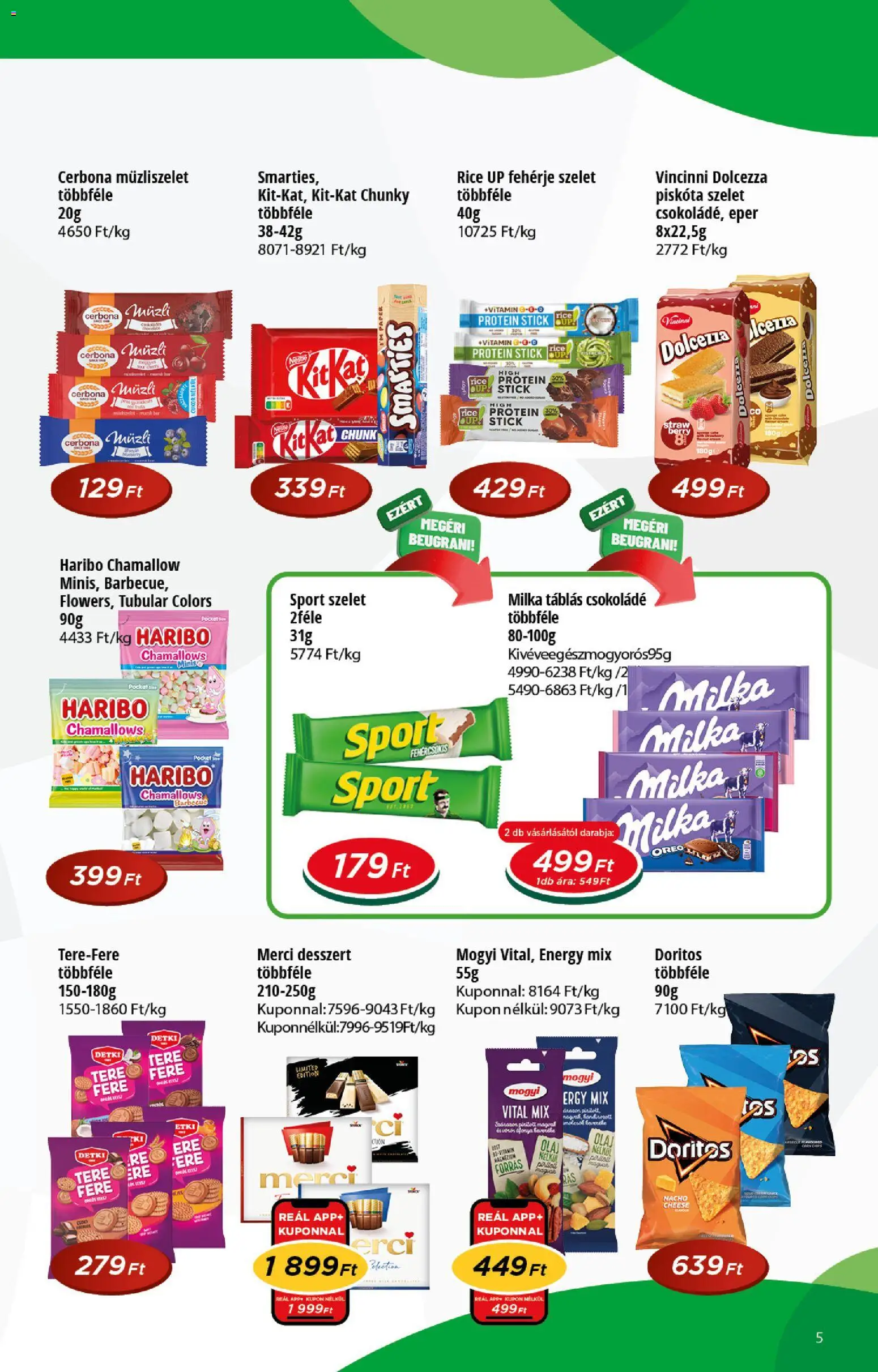 Reál akciós ujság - amely érvényes a következő dátumtól: 2026.09.30. | Oldal: 5 | Termékek: Vitamin, Milka, Oreo, KitKat