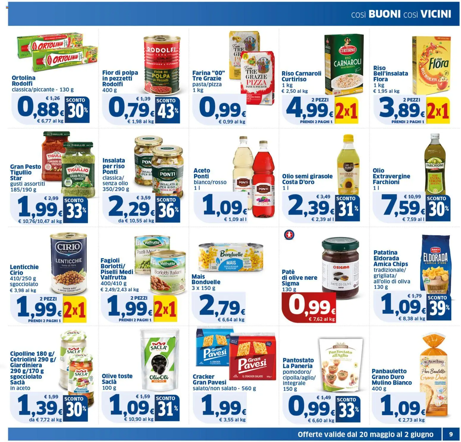 Volantino SIGMA del 20.05.2026 | Pagina: 9 | Prodotti: Pane, Olive, Mais, Vino rosso