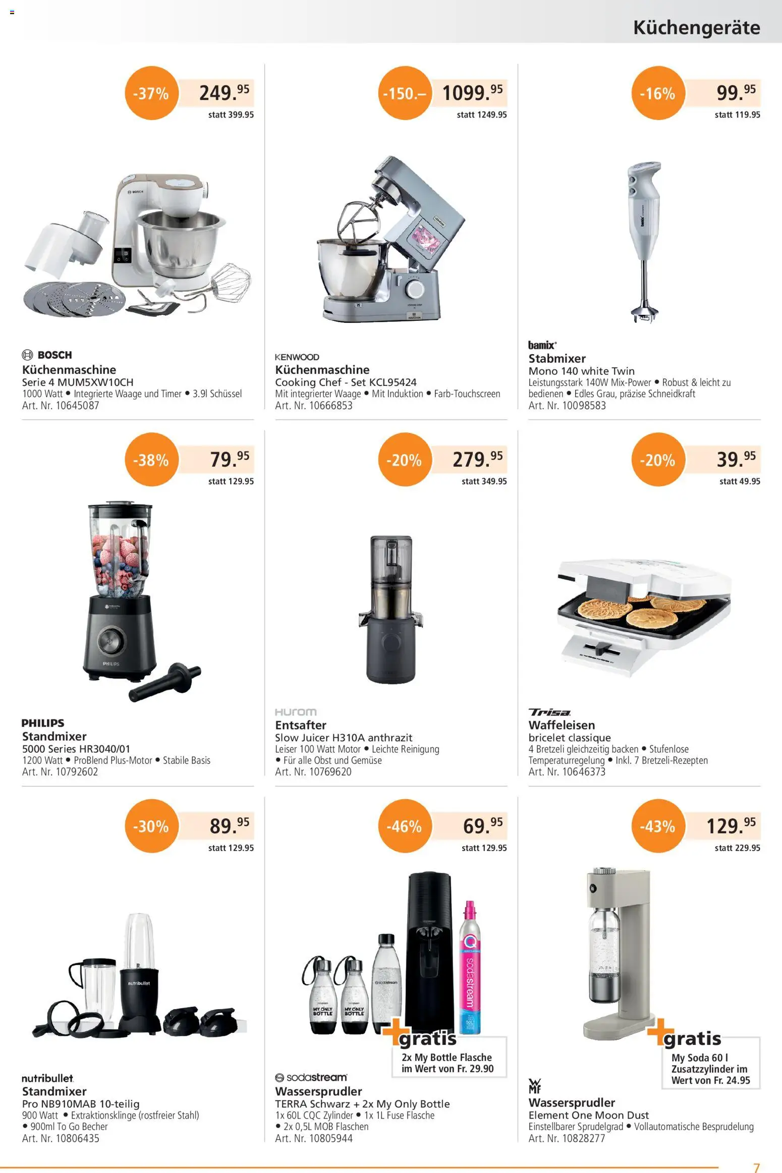 Fust aktionen – gültig ab 21.09.2026 | Seite: 7 | Produkte: Entsafter, Gemüse, Waffeleisen, Stabmixer