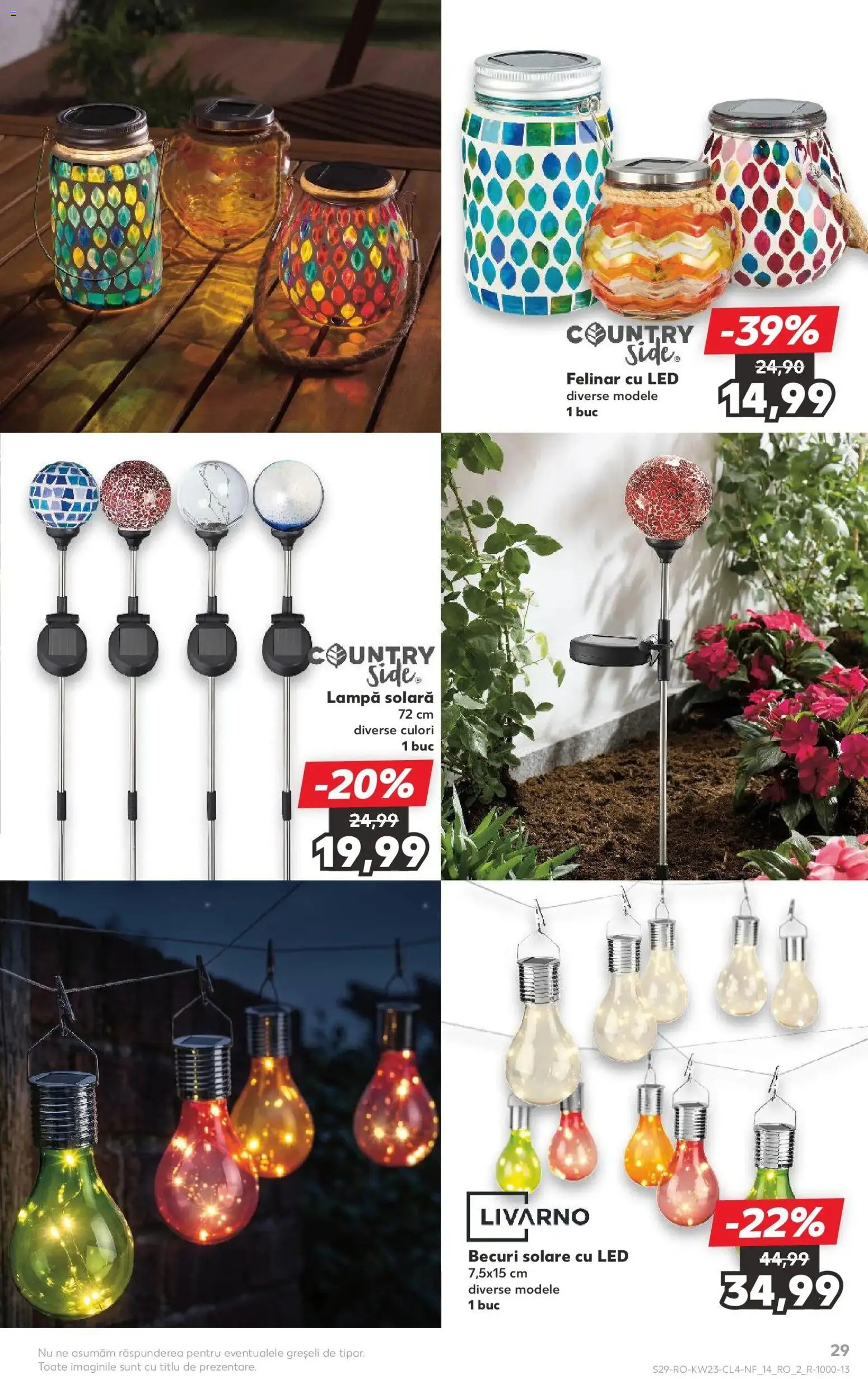 Noul catalog Kaufland – valabil de la 03.06.2026 | Pagină: 29 | Produse: Babak, Felinar, Lampă